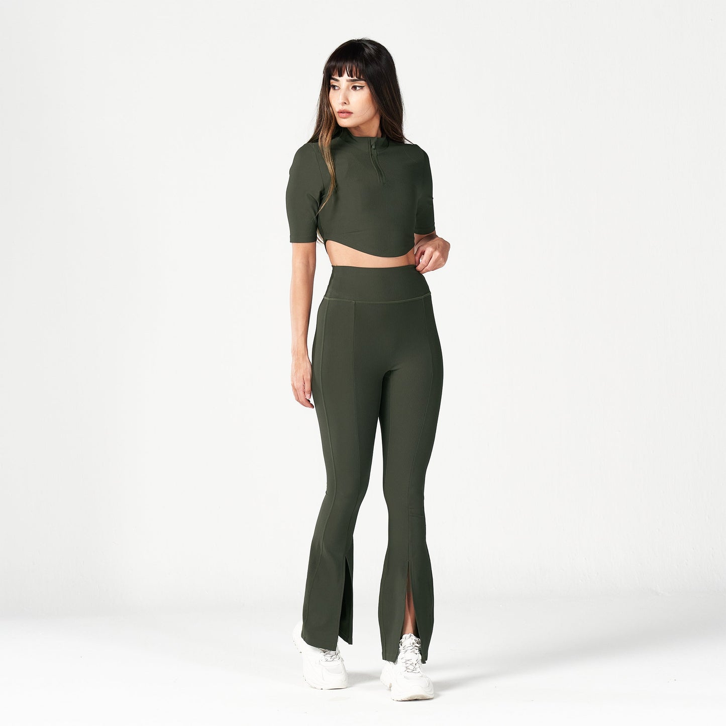 squatwolf-workout-clothes-code-ribbed-crop-top-khaki-gym-t-shirts-for-women