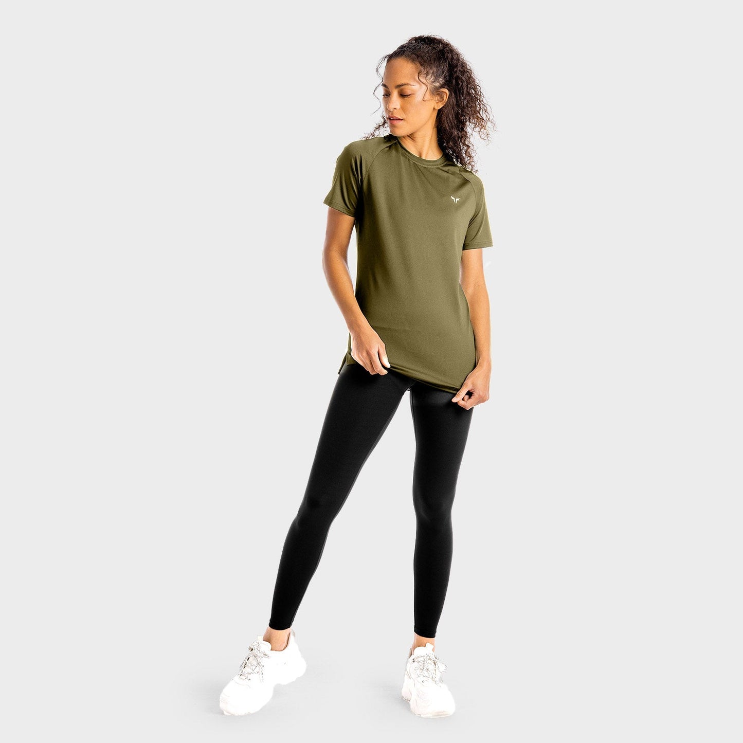 squatwolf-workout-clothes-core-mesh-tee-khaki-women-gym-t-shirts-for-women