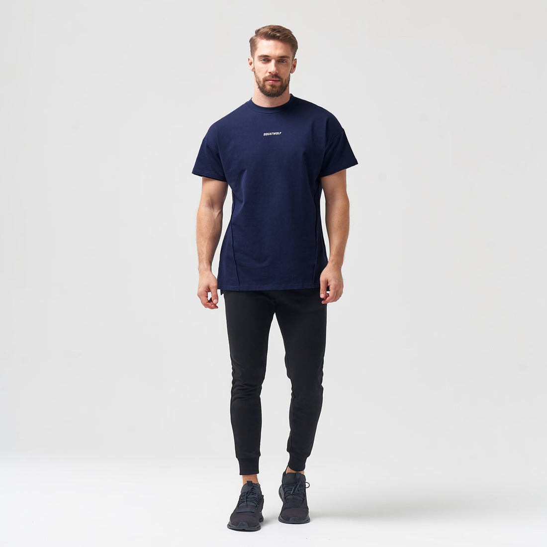 squatwolf-gym-wear-bodybuilding-tee-navy-workout-shirts-for-men