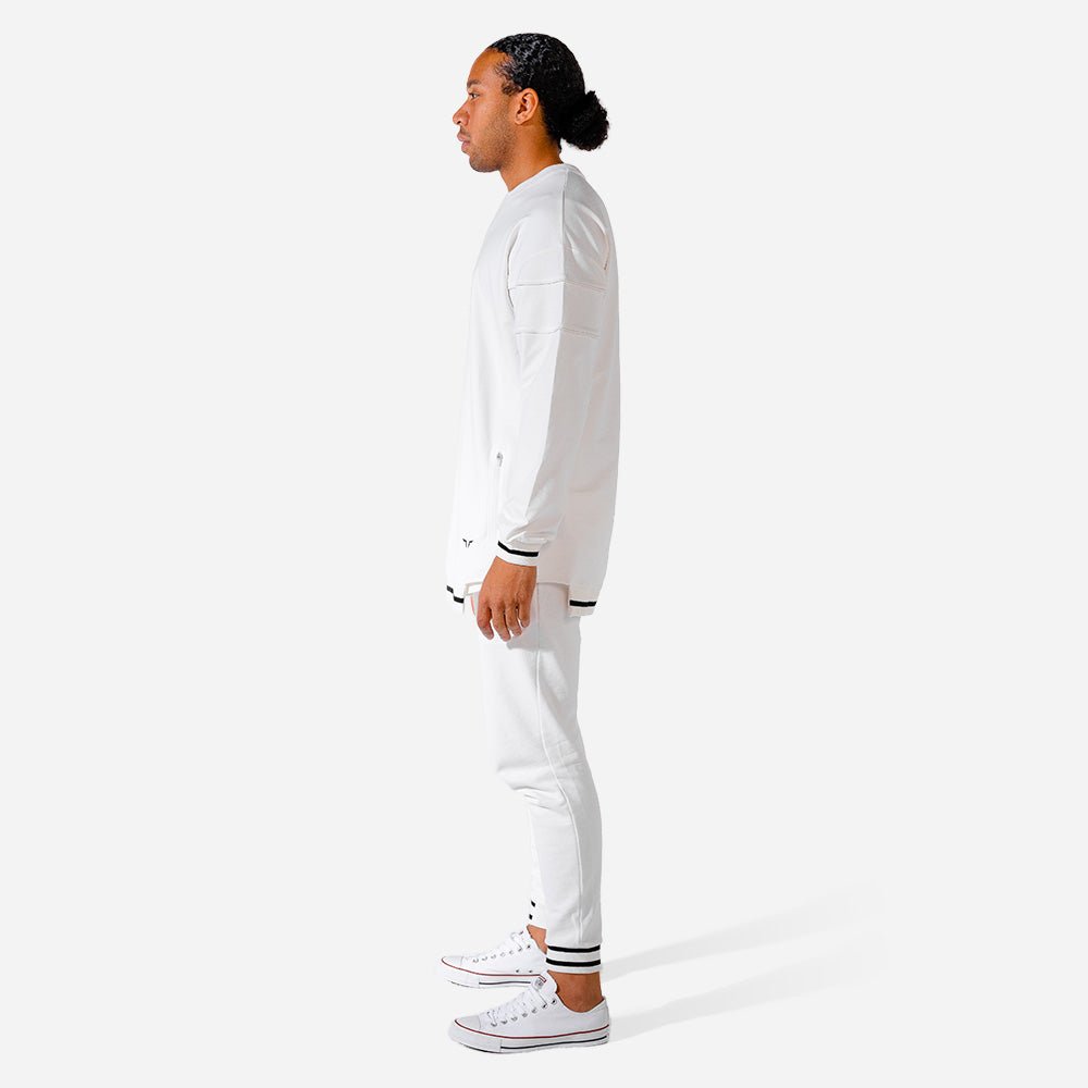 squatwolf-workout-shirts-for-men-hybrid-oversize-sweatshirt-white-gym-wear