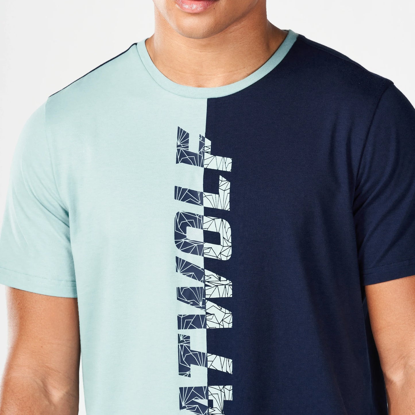 Split Logo T-shirt - Canal Blue