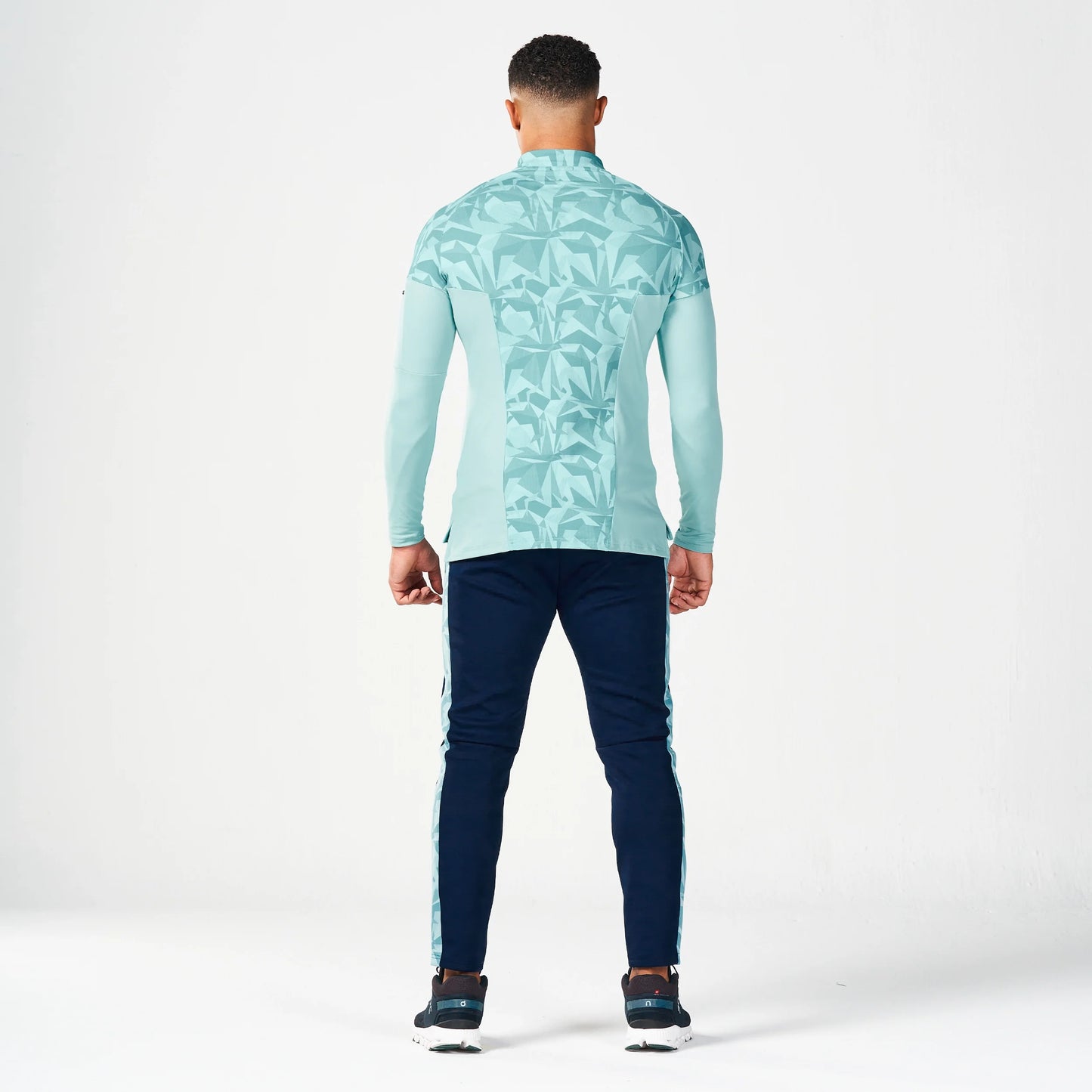 بلوزة إيفولف 2.0 للركض - طبعة ازرق فاتح