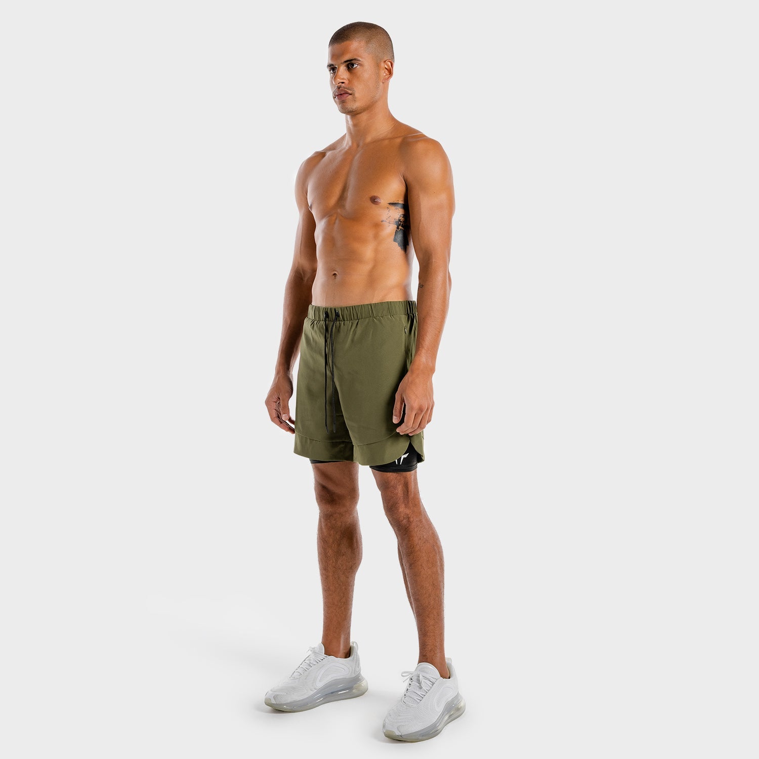 squatwolf-workout-short-for-men-limitless-2-in-1-shorts-khaki-black-gym-wear