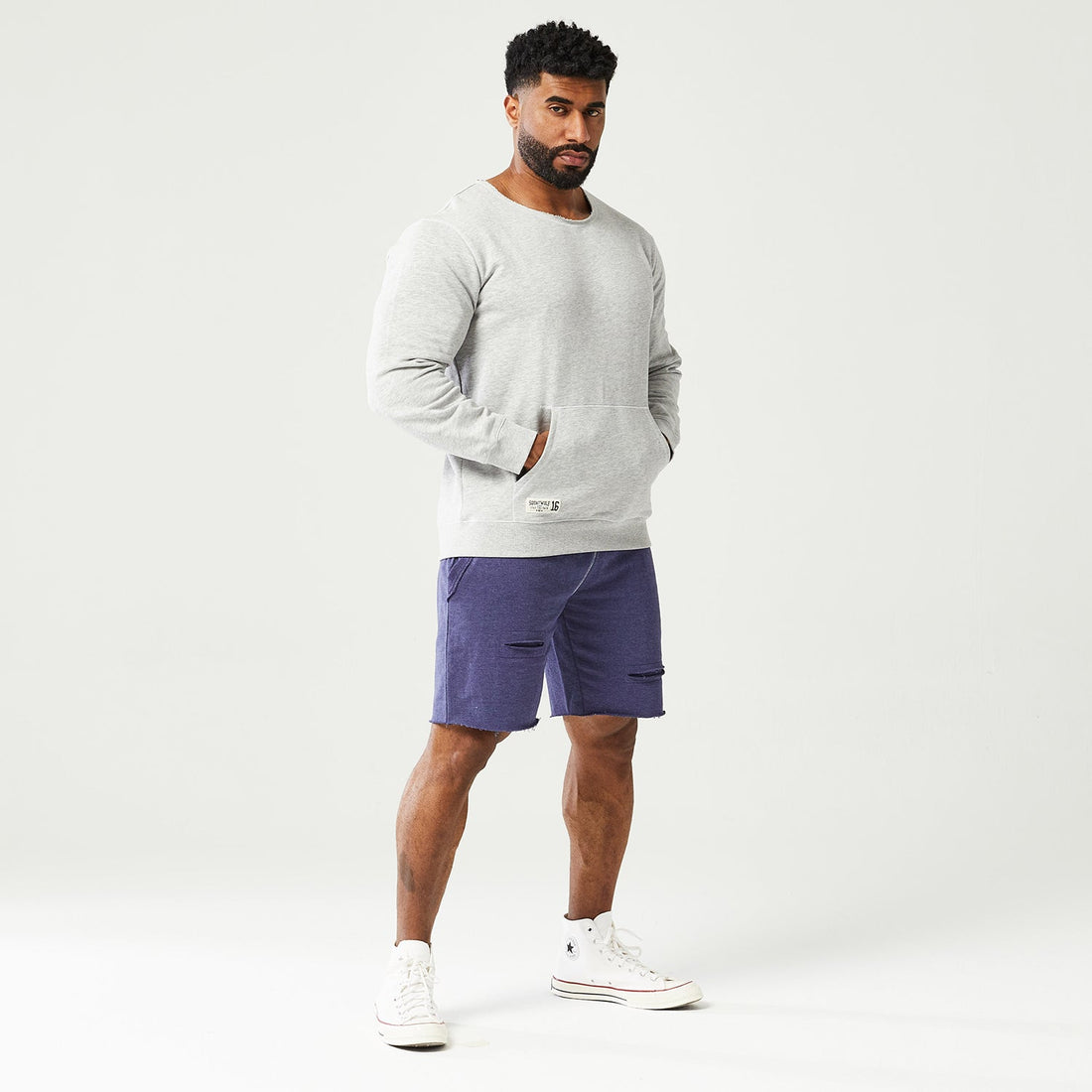 squatwolf-gym-wear-golden-era-crew-sweatshirt-grey-marl-workout-hoodies-for-men