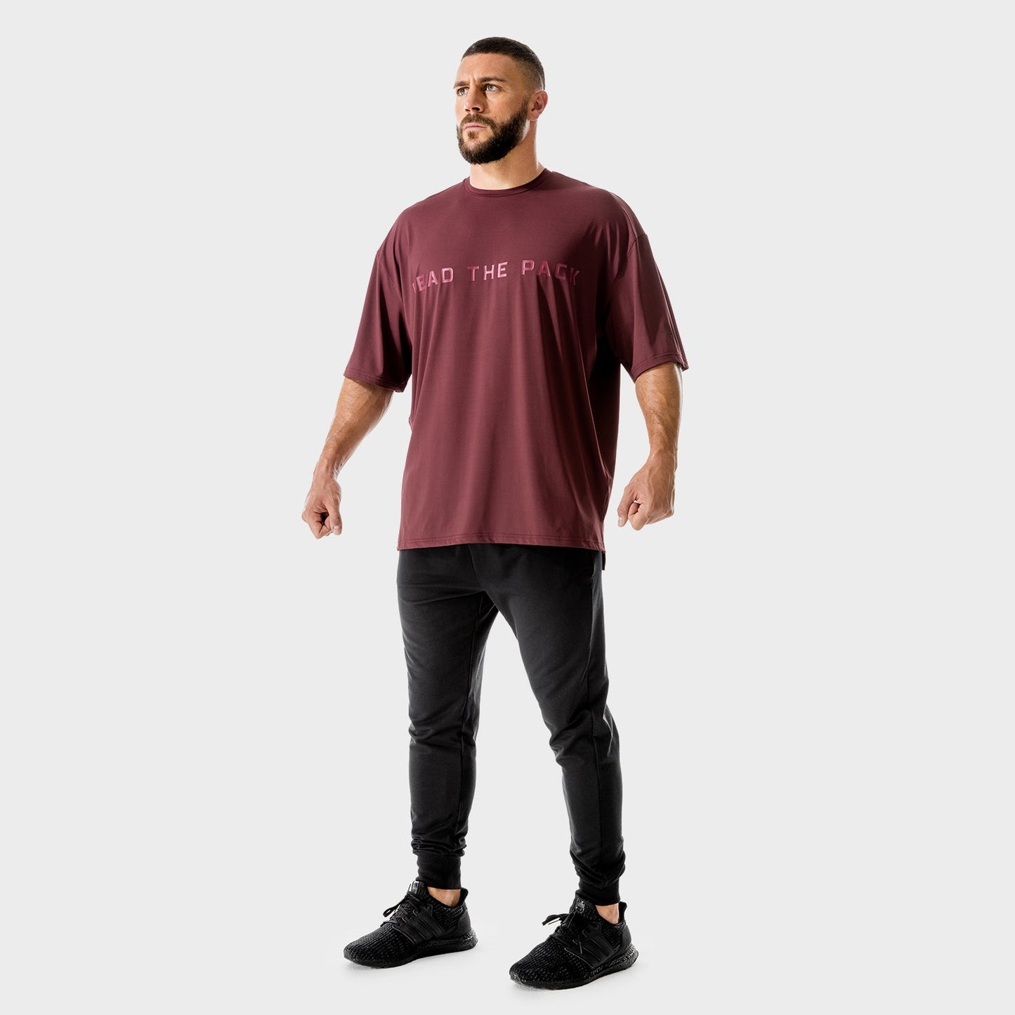 squatwolf-gym-wear-lab-360-oversized-tee-maroon-workout-shirts-for-men