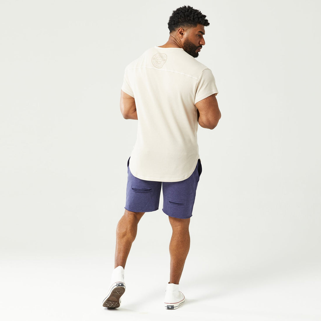 squatwolf-gym-wear-golden-era-waffle-top-short-sleeves-grey-morn-workout-short-for-men