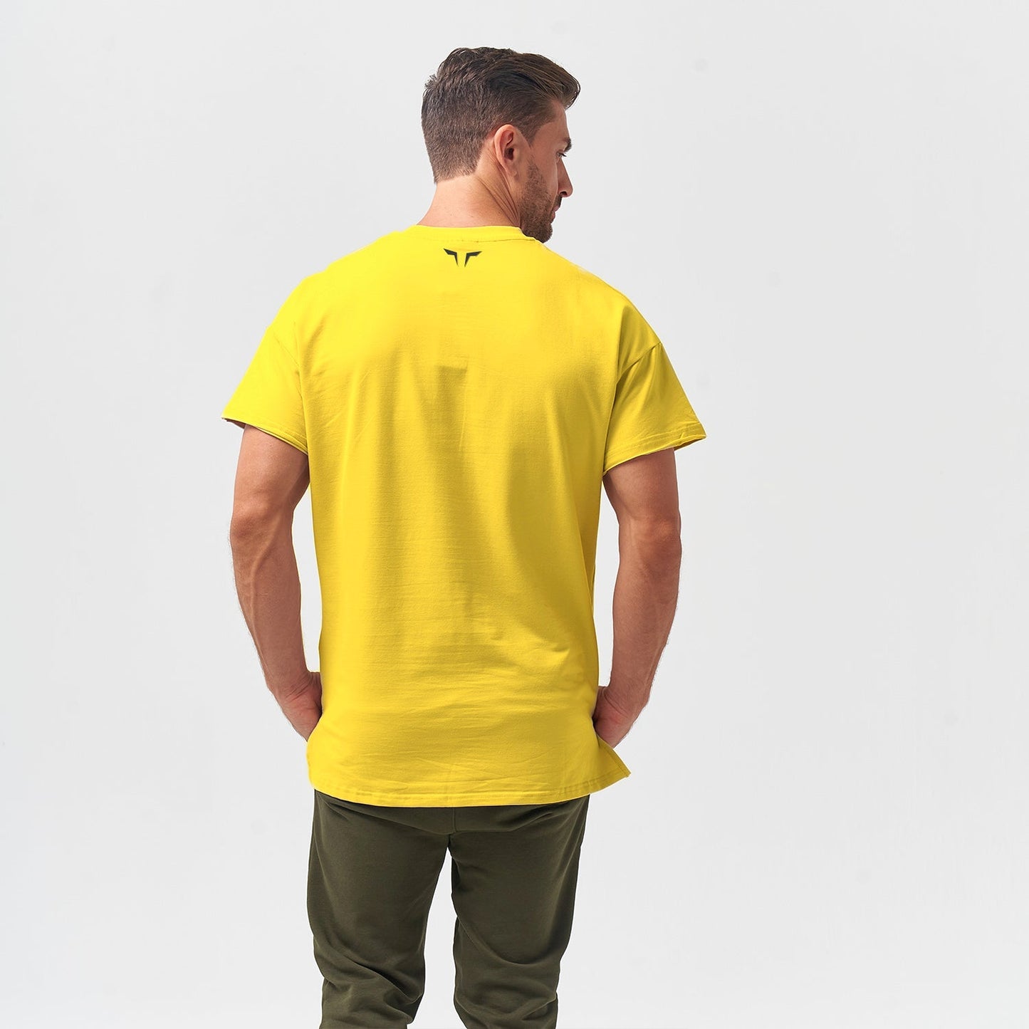 squatwolf-gym-wear-bodybuilding-tee-corn-yellow-workout-shirts-for-men