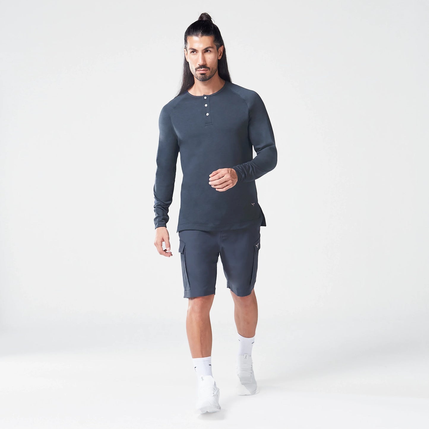 Code Urban Henley T-shirt - Blue Nights