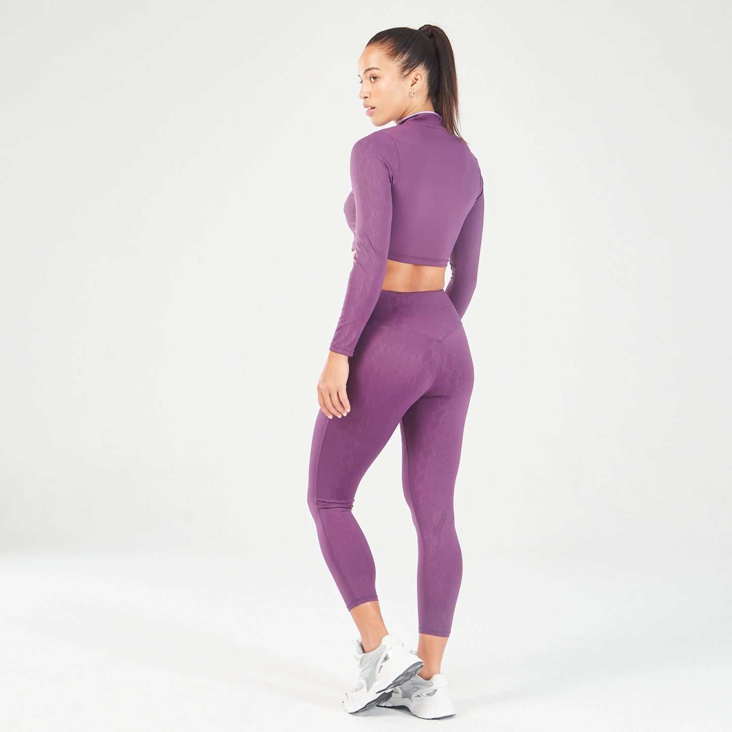 squatwolf-workout-clothes-qtr-zip-serpent-top-shadow-purple-gym-t-shirts-for-women