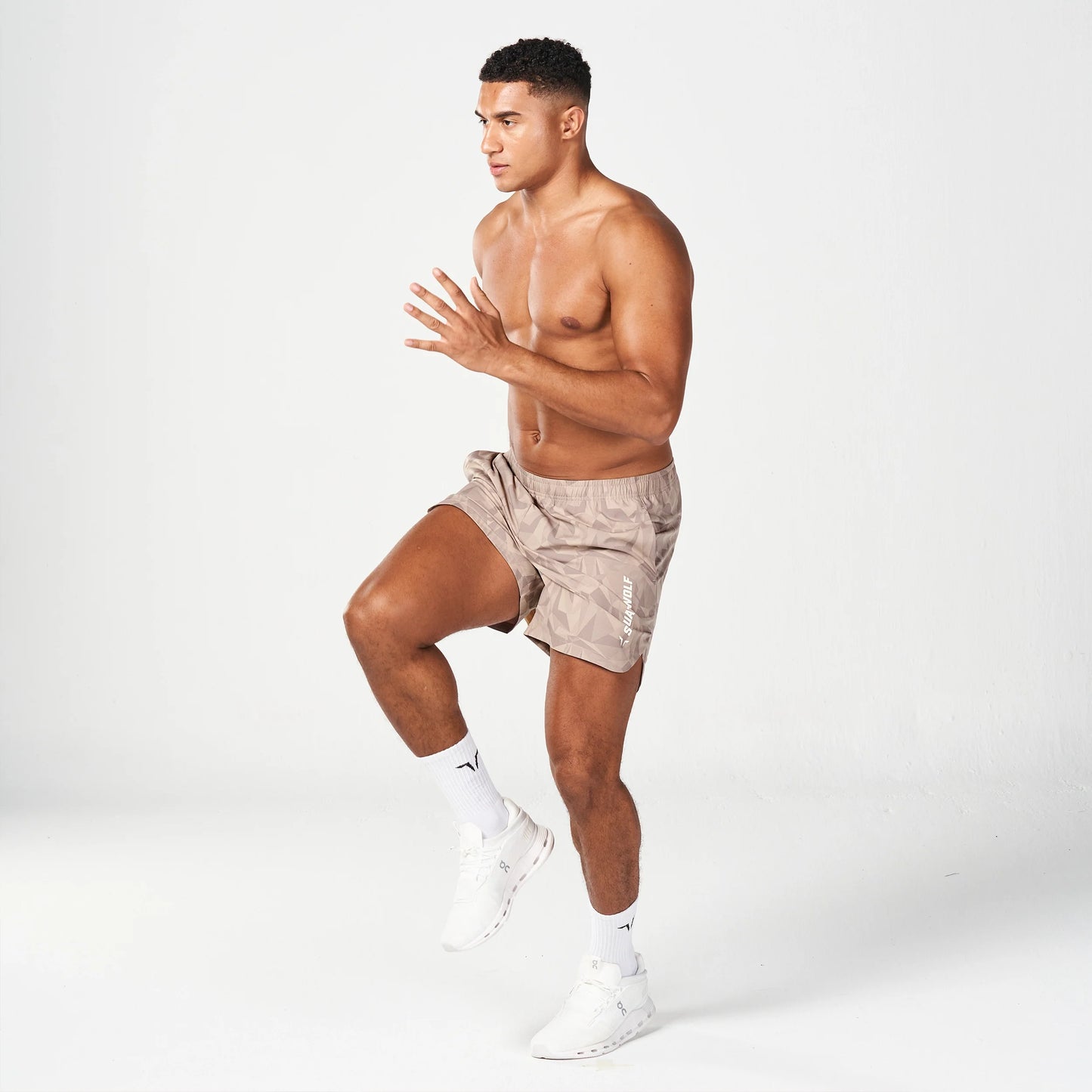 شورت واريور 2.0 بطول 5 بوصة - نمط تمويه ترابي