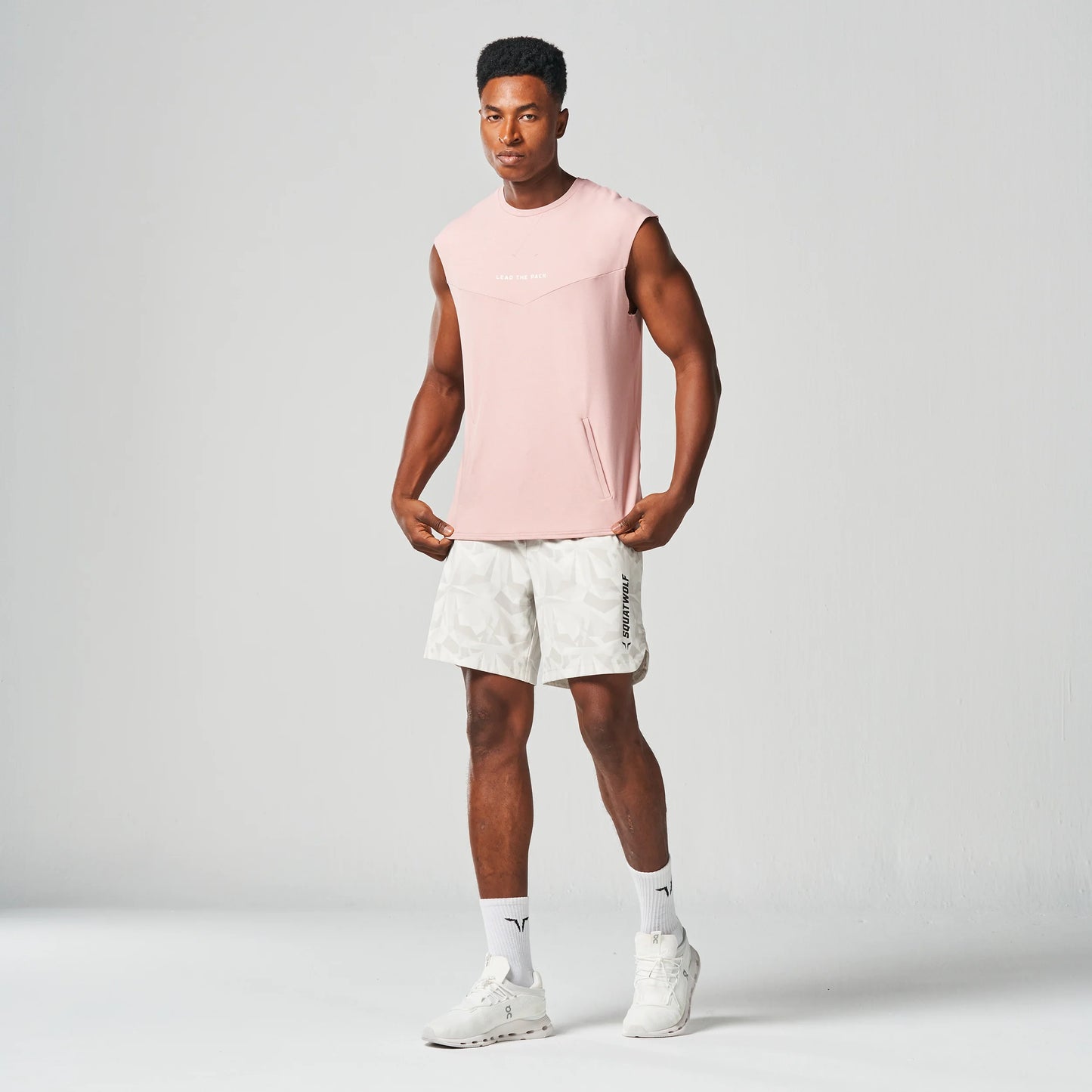 Statement Dropped Shoulder Top 2.0 - Pale Mauve Marl