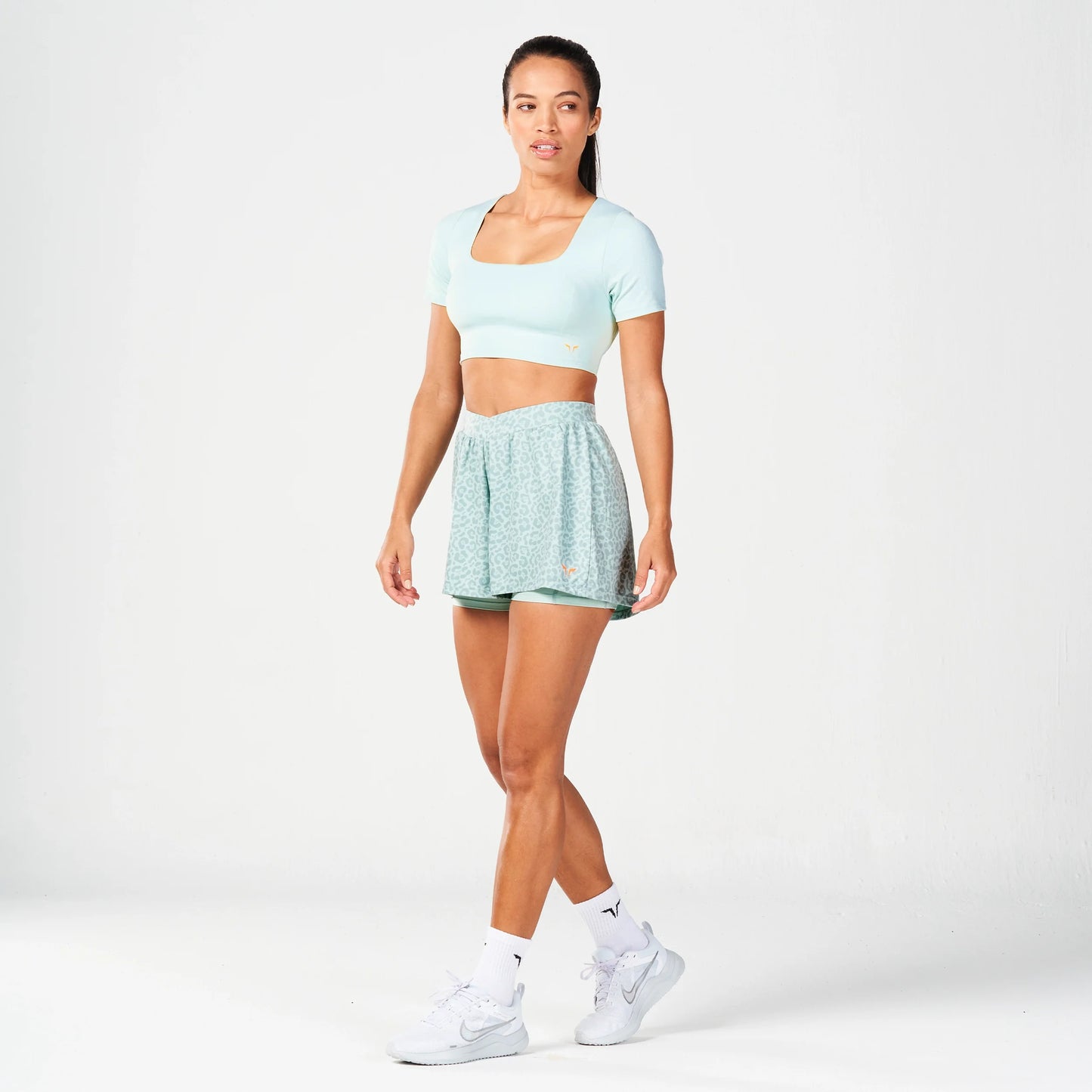 High Impact Built-In Bra Top - Surf Spray