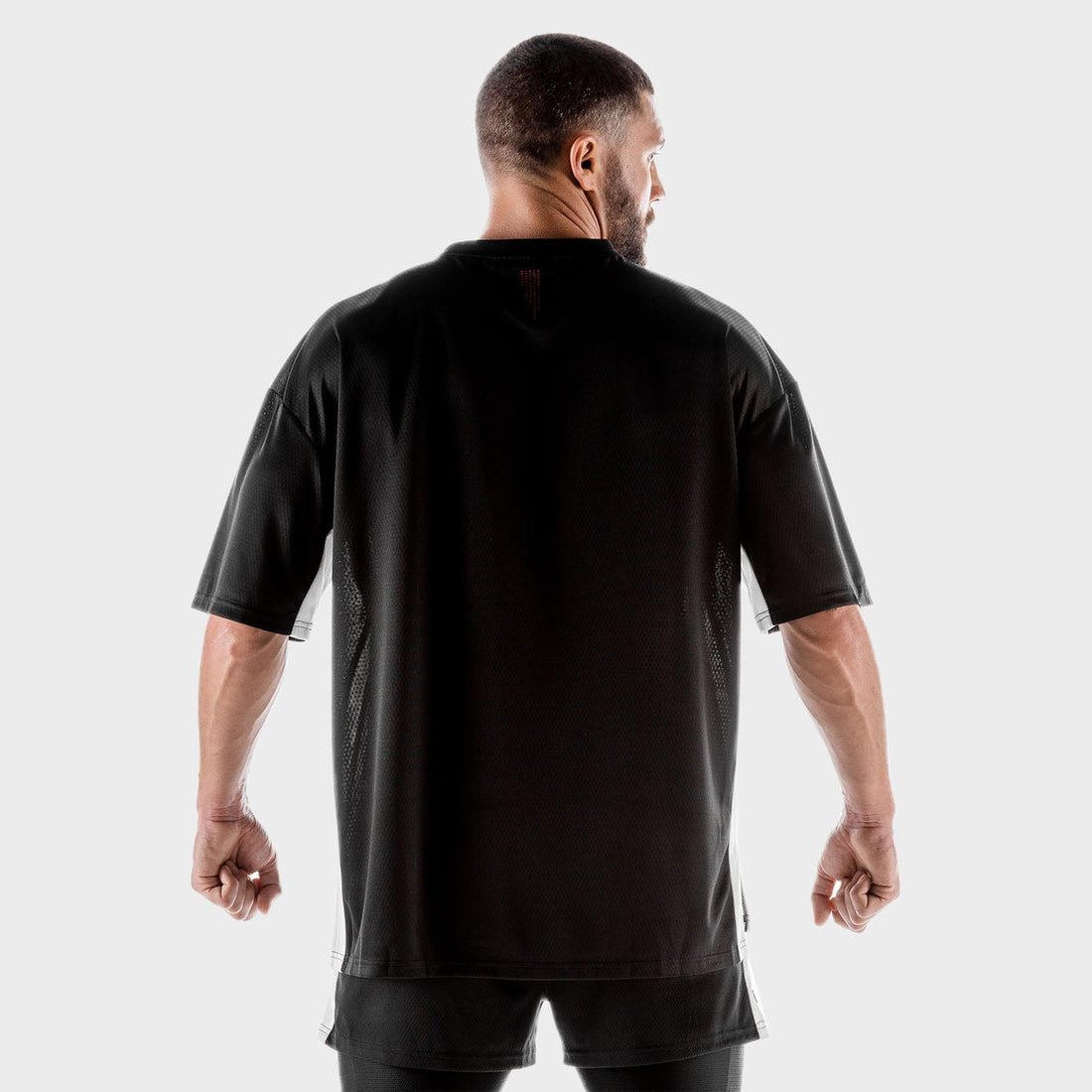 squatwolf-gym-wear-hybrid-2-0-oversize-tee-black-workout-shirts-for-men