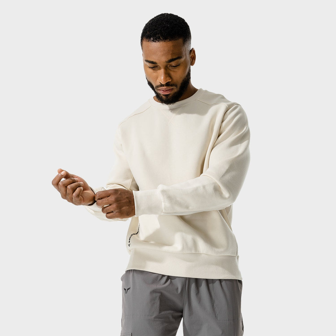 squatwolf-workout-sweatshirts-code-urban-sweatshirt-ecru-marl-gym-clothes-for-men