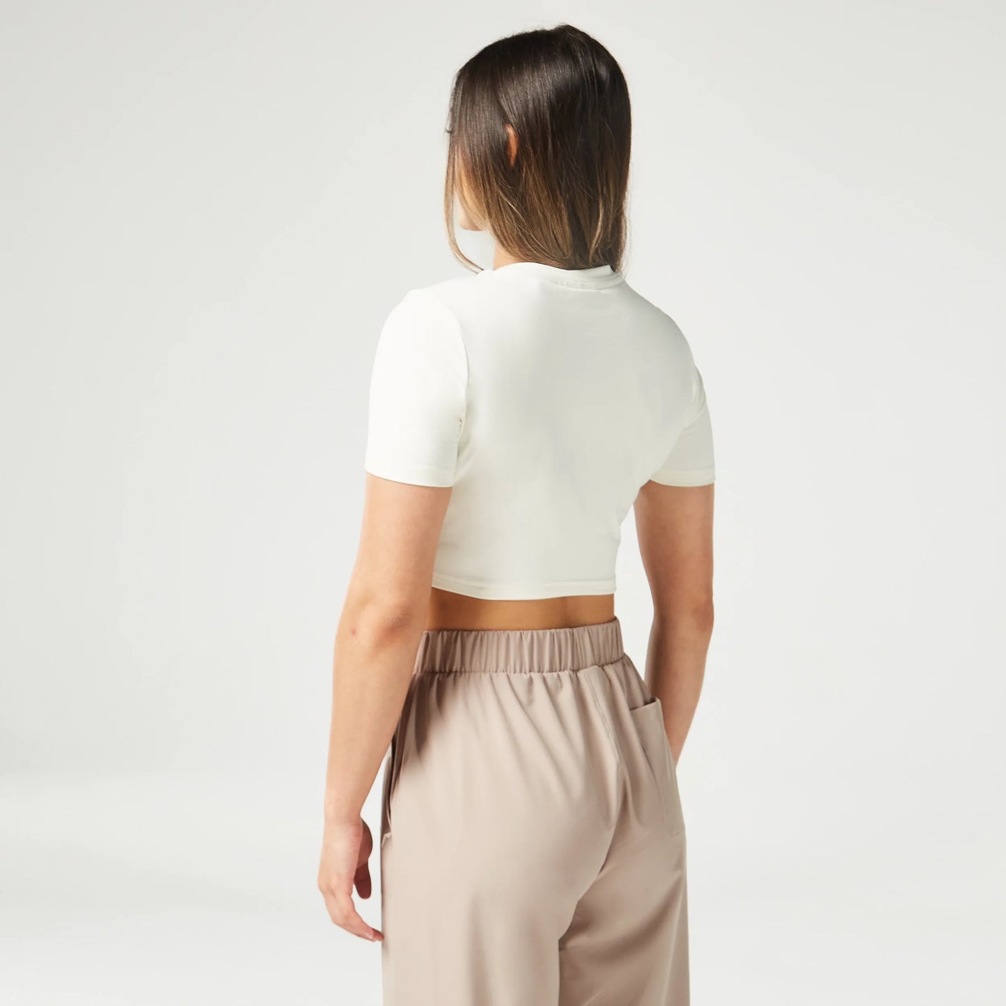 Essential Cropped T-shirt - Pearl White