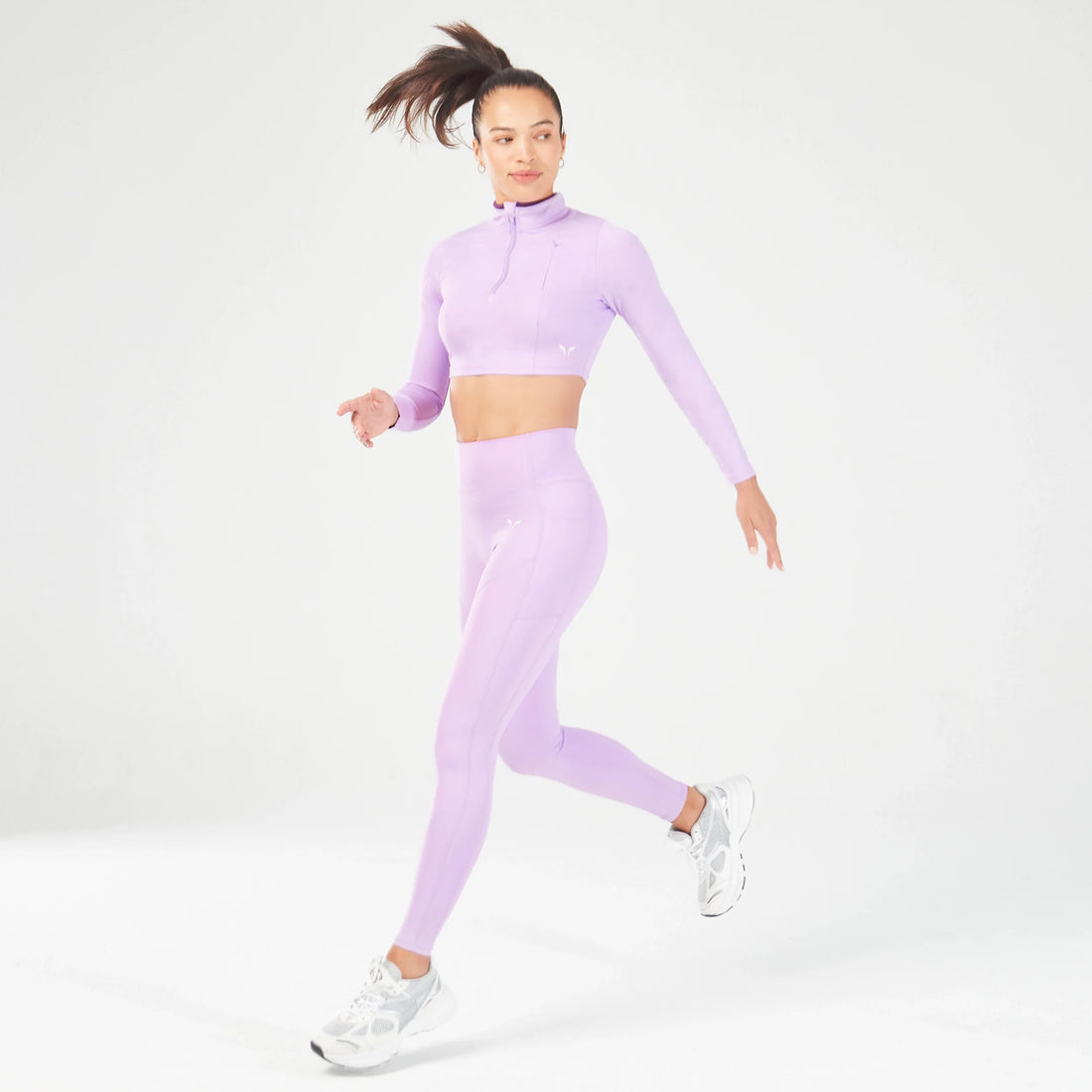 squatwolf-workout-clothes-qtr-zip-serpent-top-purple-rose-gym-t-shirts-for-women