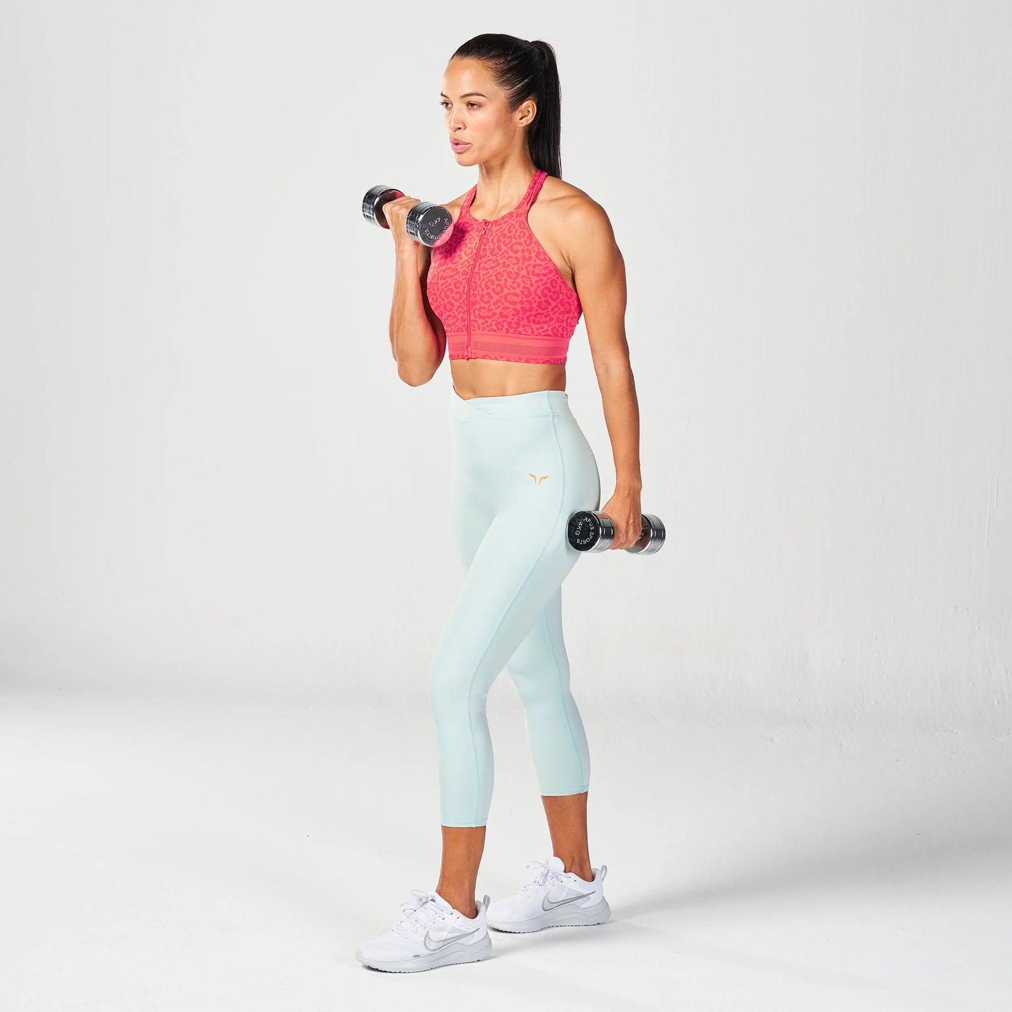 Untamed Zip Up Bra - Cayenne Print