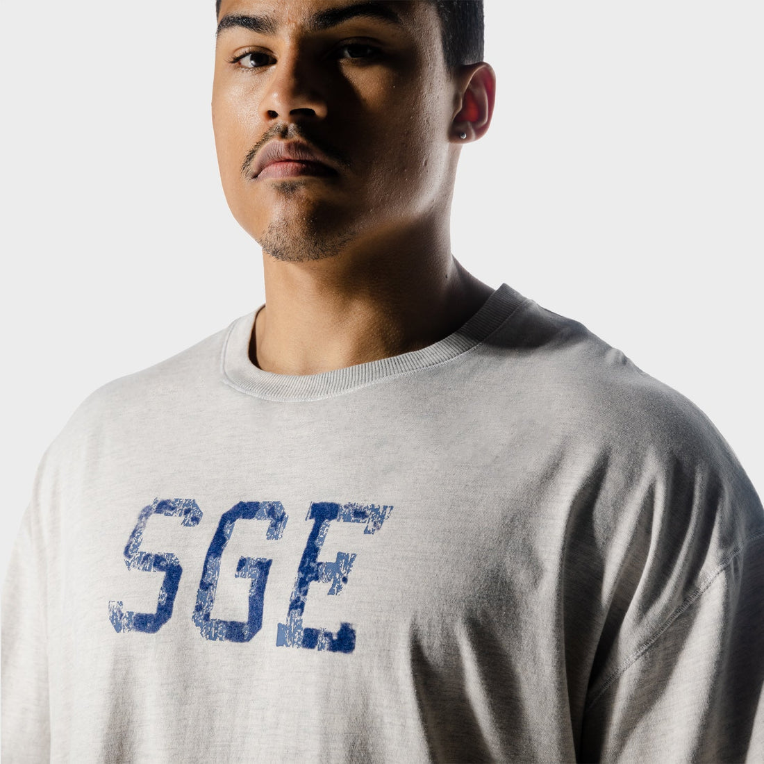 squatwolf-gym-shirts-golden-era-oversized-t-shirt-ecru-marl-workout-clothes-for-men