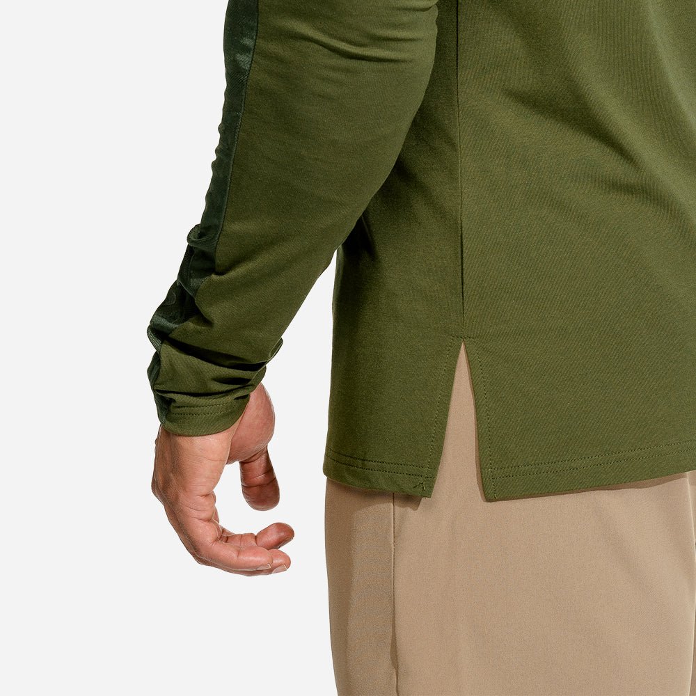 squatwolf-gym-wear-limitless-long-sleeves-top-khaki-workout-top-for-men