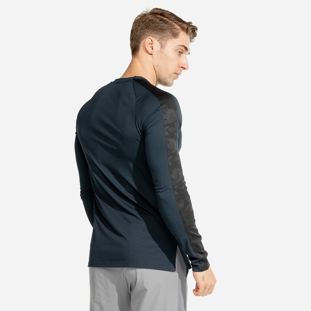 squatwolf-gym-wear-limitless-long-sleeves-top-navy-workout-top-for-men