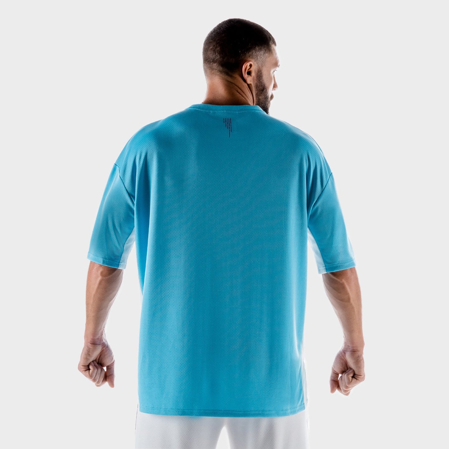 squatwolf-gym-wear-hybrid-2-0-oversize-tee-blue-workout-shirts-for-men