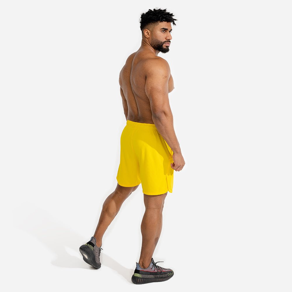 squatwolf-workout-short-for-men-evolve-gym-shorts-yellow-gym-wear