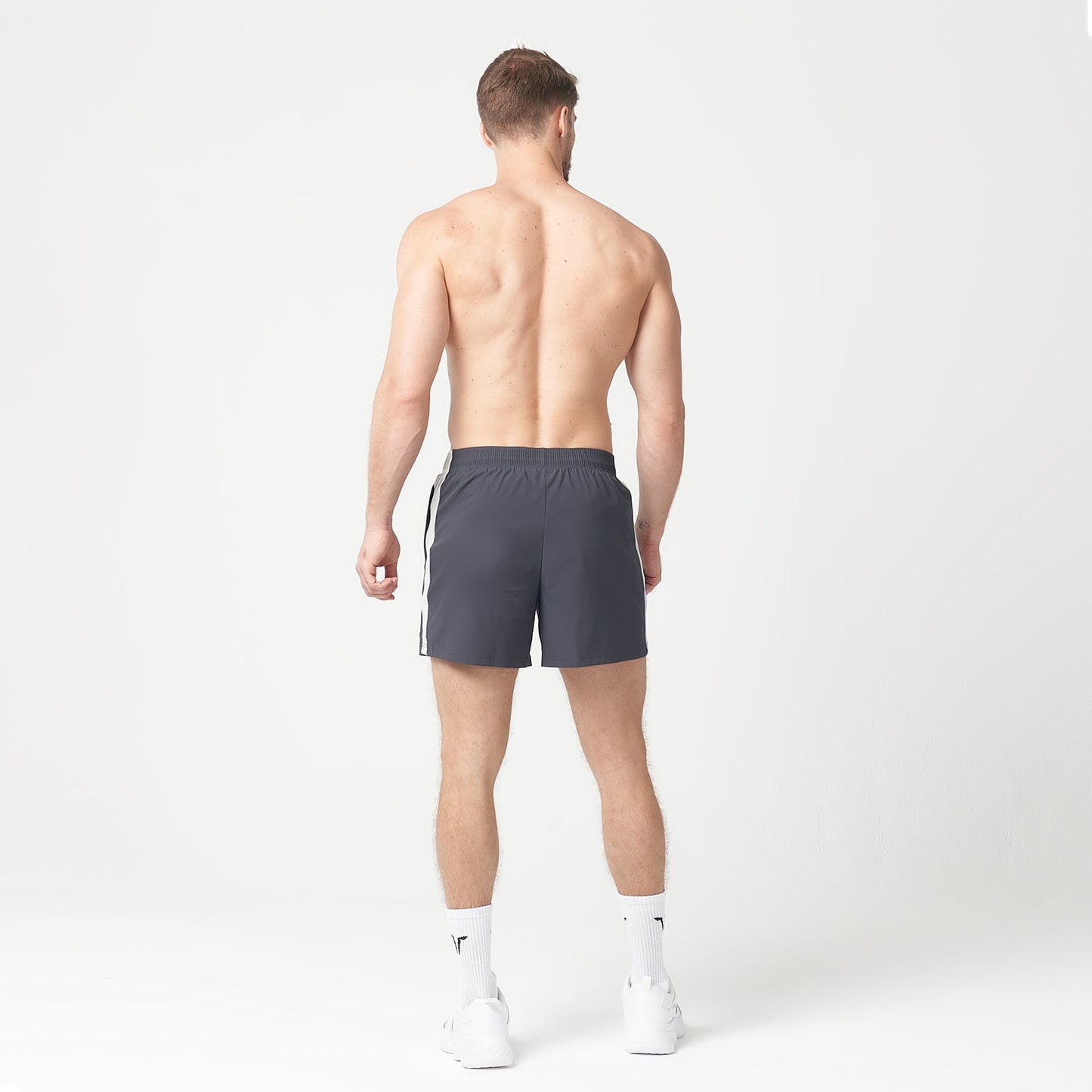 squatwolf-gym-wear-lab360-5-inch-superstretch shorts-grey-workout-short-for-men