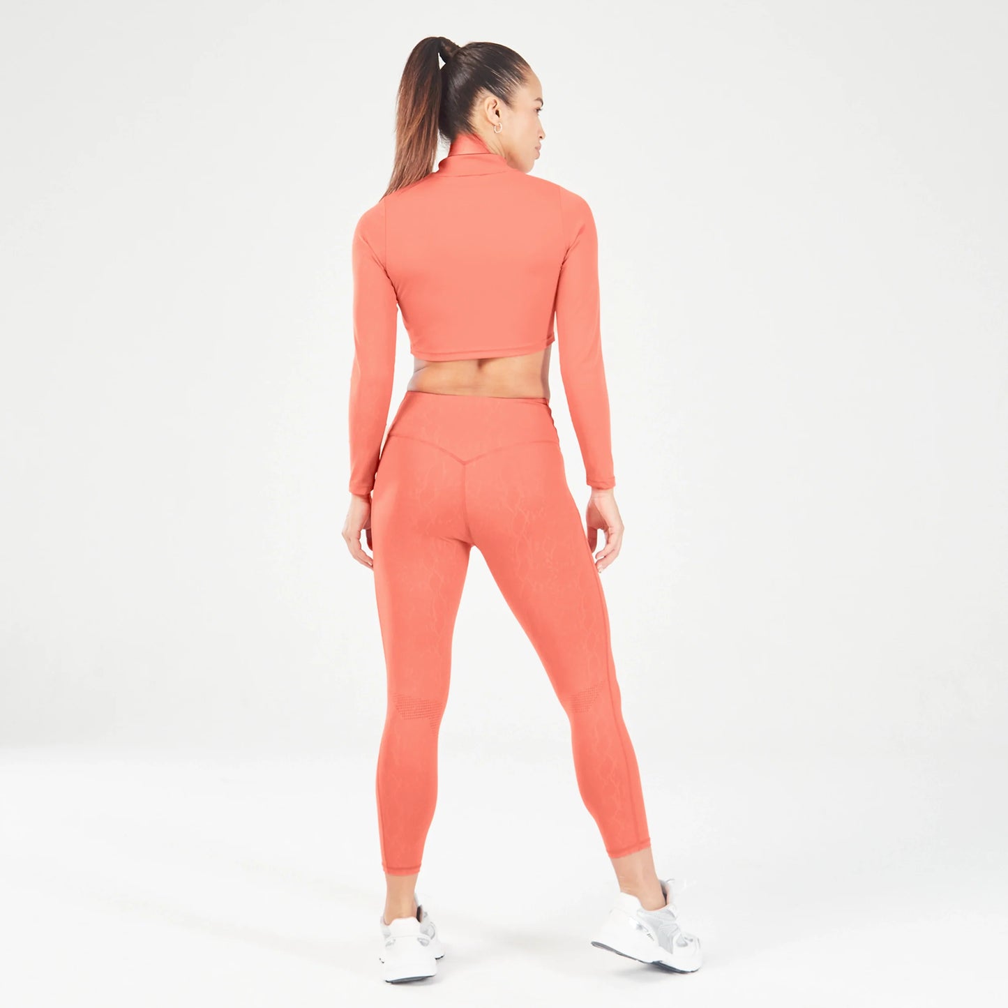 squatwolf-workout-clothes-qtr-zip-serpent-top-mineral-red-gym-t-shirts-for-women