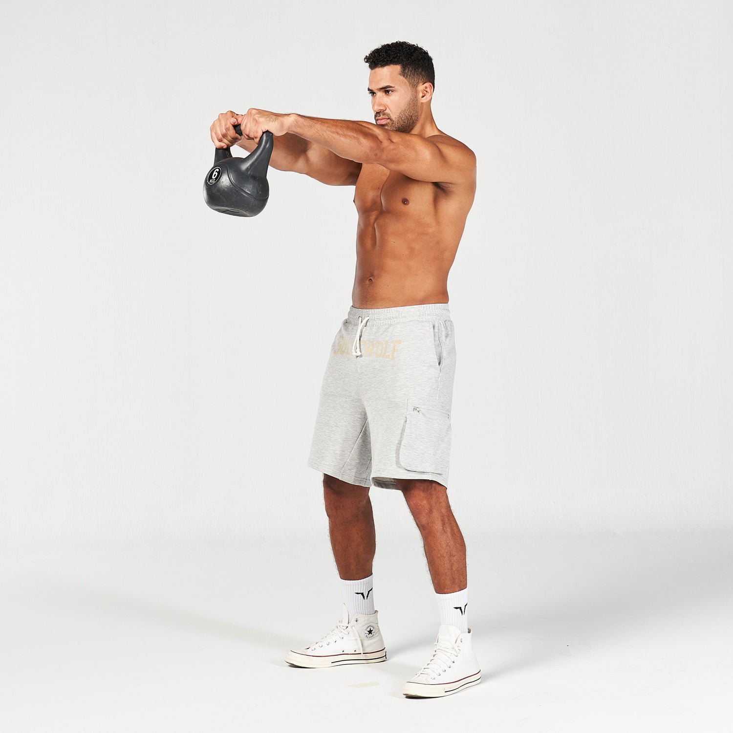 squatwolf-gym-wear-golden-era-new-gen-jogger-shorts-lt-grey-marl-workout-short-for-men