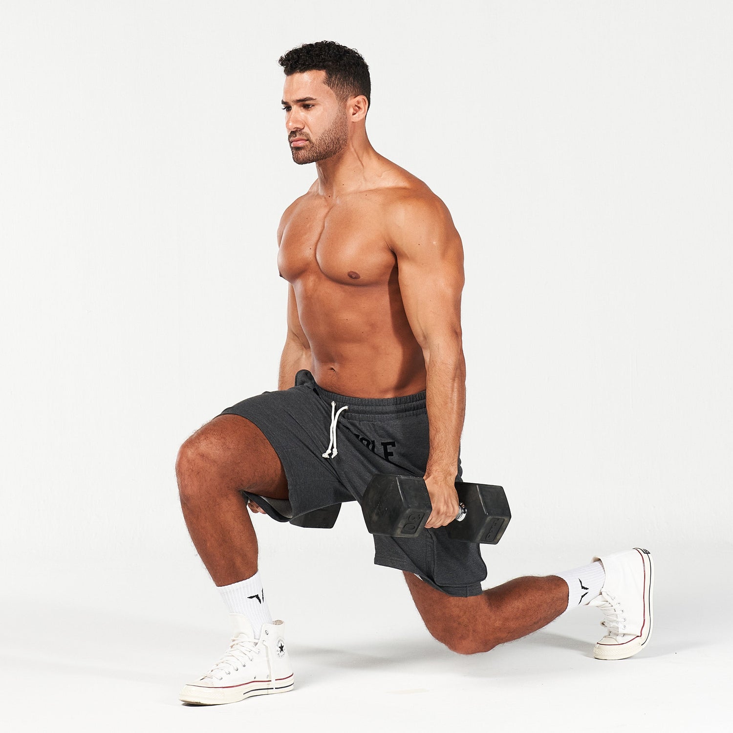 squatwolf-gym-wear-golden-era-new-gen-jogger-shorts-black-marl-workout-short-for-men