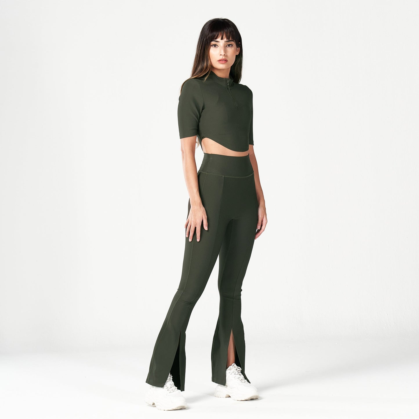 squatwolf-workout-clothes-code-ribbed-crop-top-khaki-gym-t-shirts-for-women