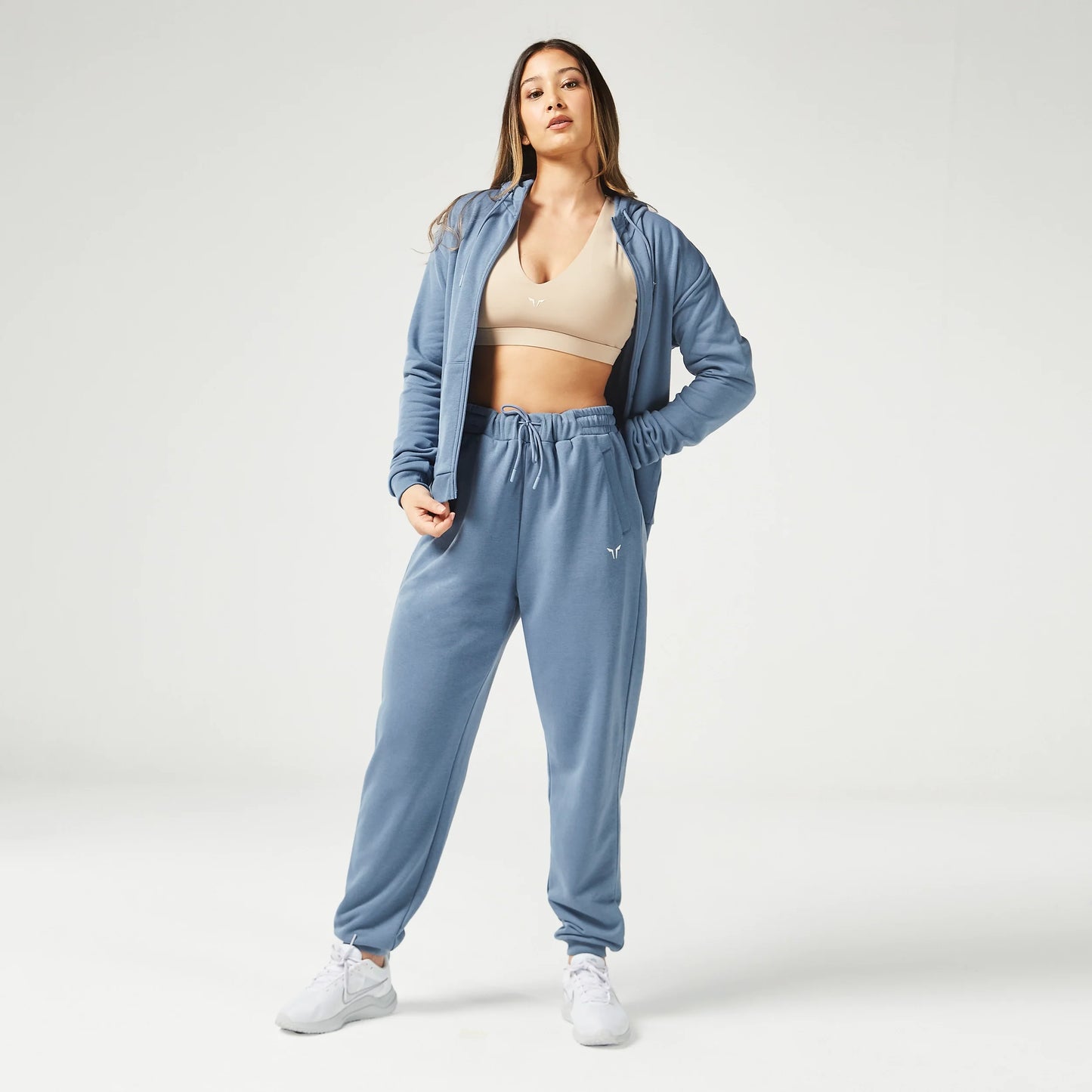 Essential Zip Up Hoodie - Coronet Blue