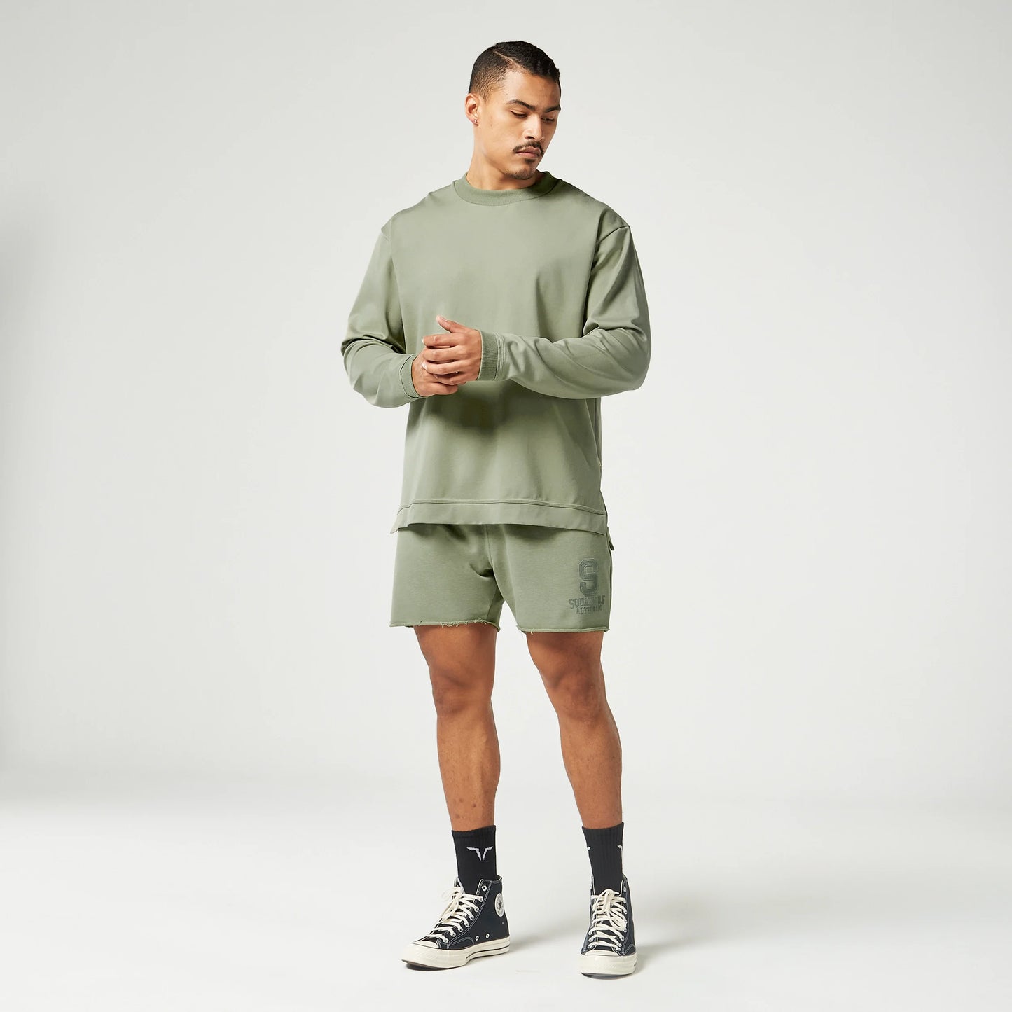 شورت قولدن ايرا 2 في 1 أوثنتك - ترابي غامق