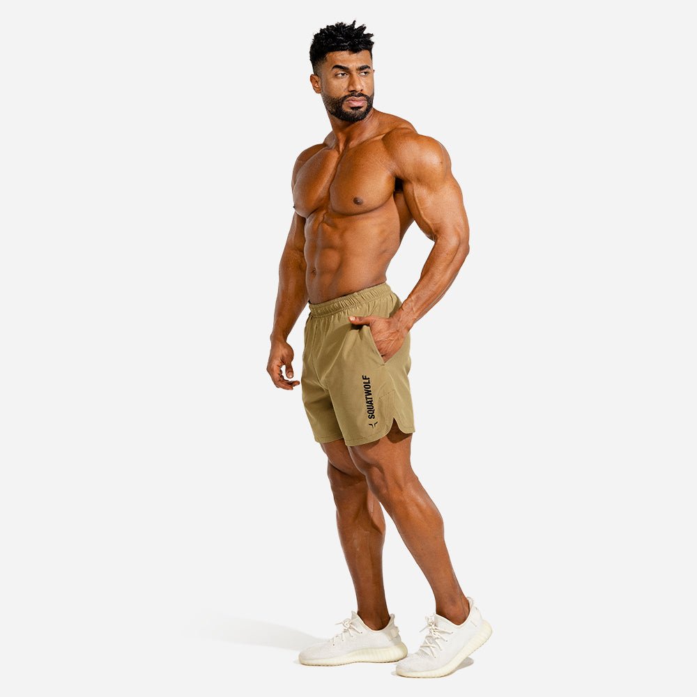 squatwolf-workout-short-for-men-warrior-shorts-taupe-gym-wear