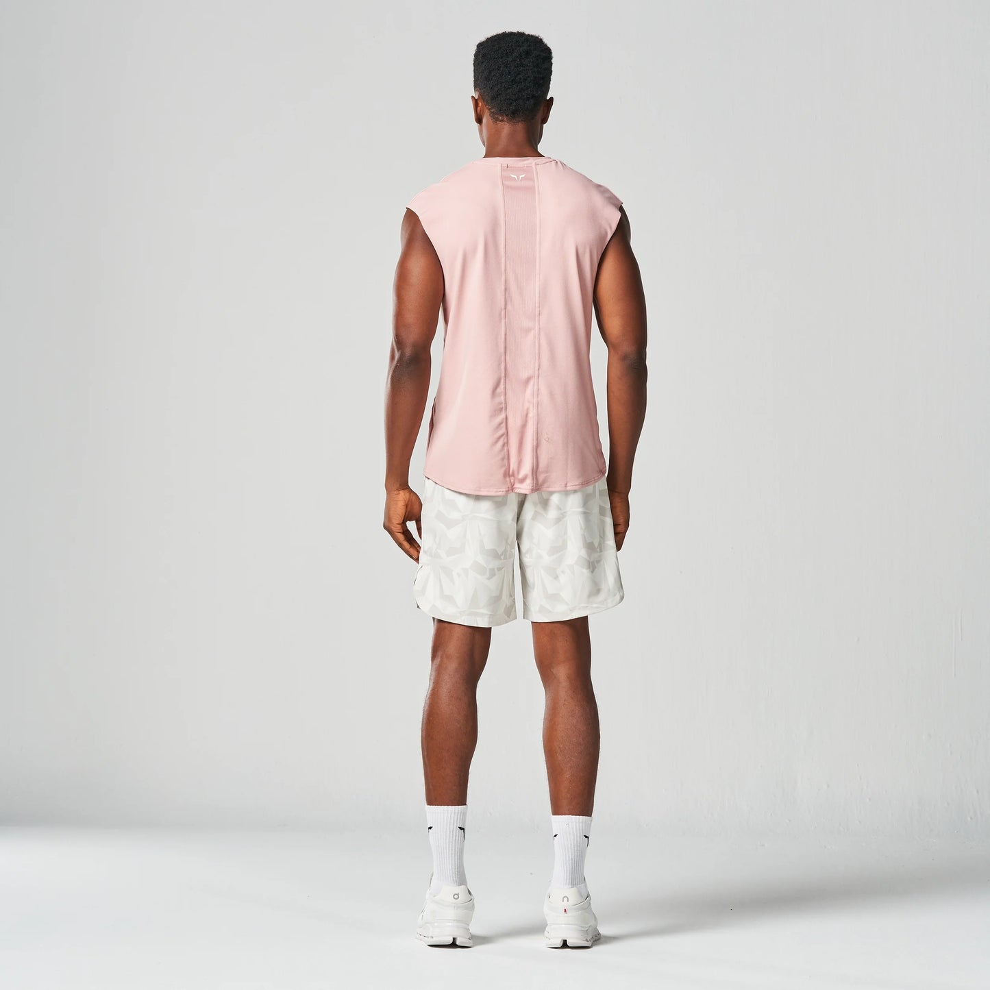 Statement Dropped Shoulder Top 2.0 - Pale Mauve Marl