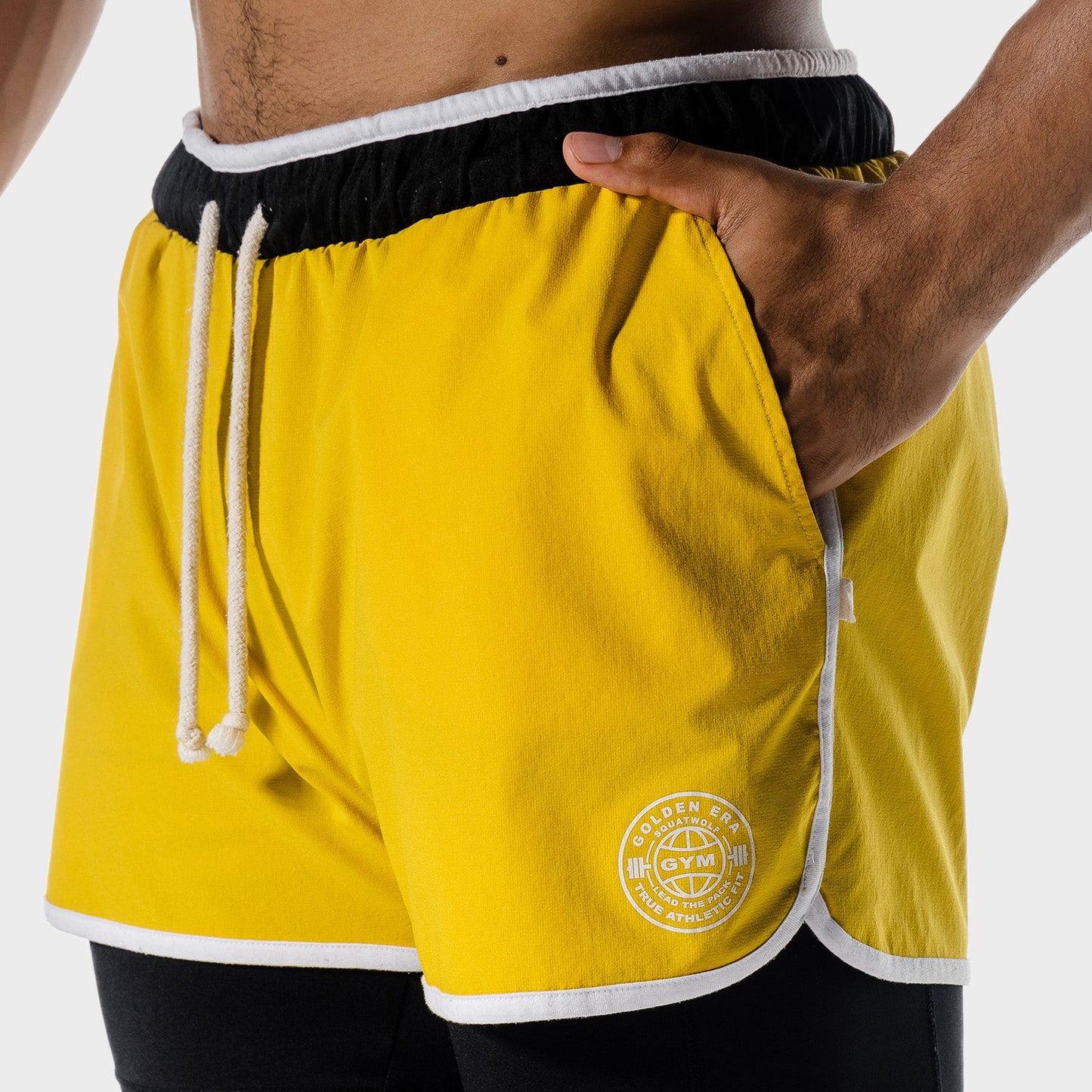 SQUATWOF-gym-wear-golden-era-2-in-1-shorts-yellow-workout-shorts-for-men