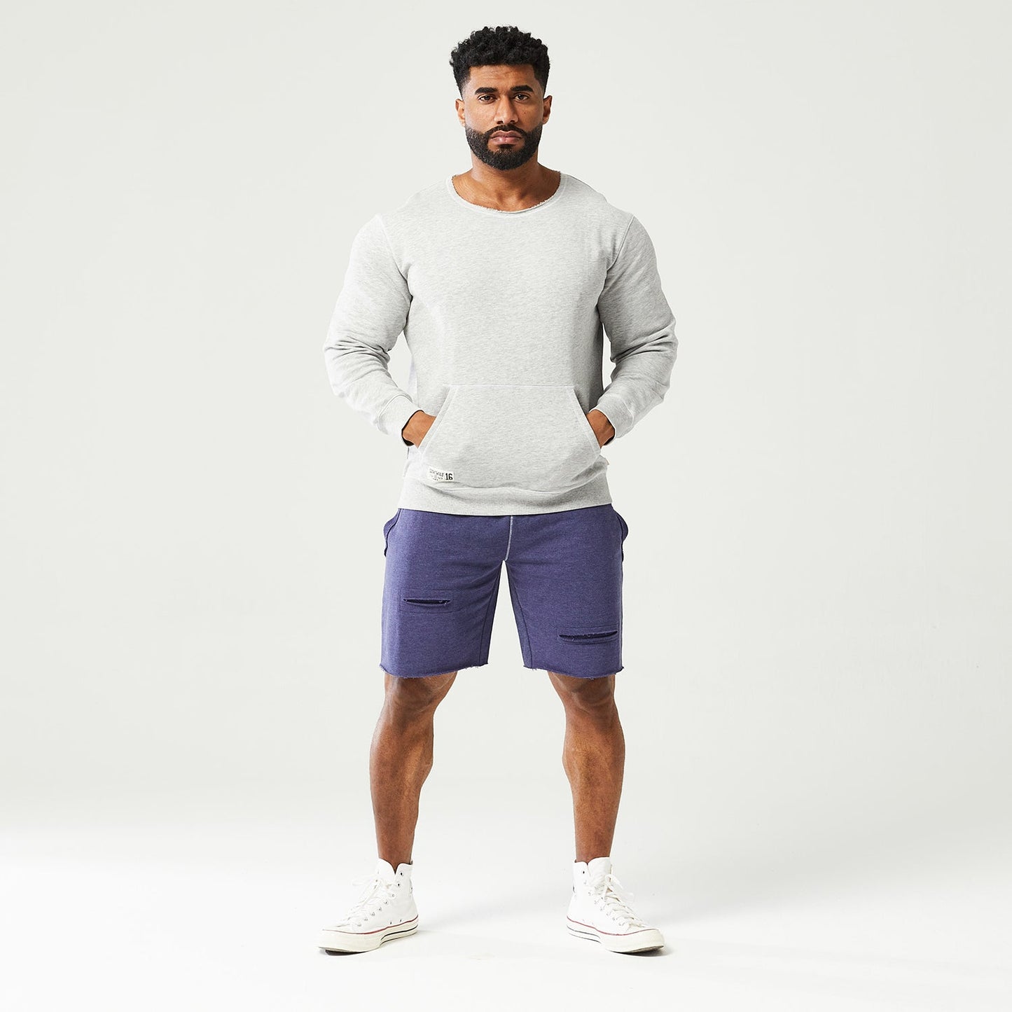 squatwolf-gym-wear-golden-era-crew-sweatshirt-grey-marl-workout-hoodies-for-men