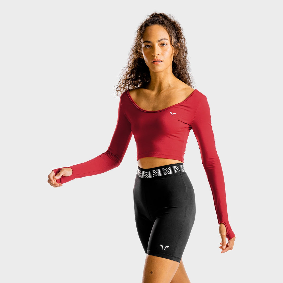squatwolf-gym-t-shirts-for-women-wonder-woman-crop-top-ruby-red-workout-clothes