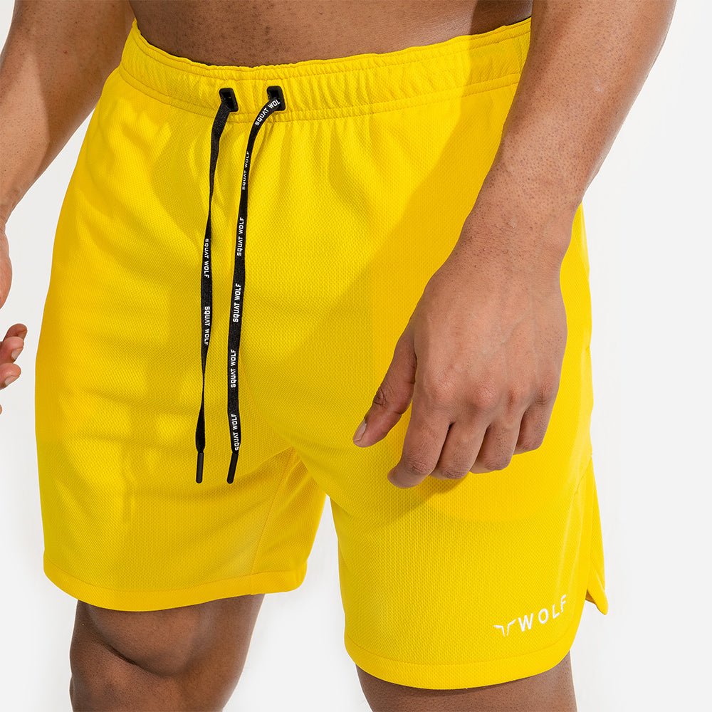 squatwolf-workout-short-for-men-evolve-gym-shorts-yellow-gym-wear