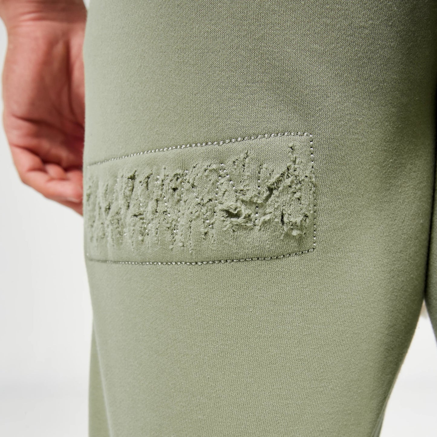 Golden Era Ripped and Repaired Joggers - Vetiver