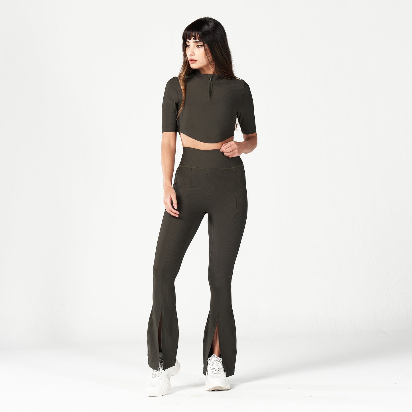 squatwolf-workout-clothes-code-flare-it-up-trousers-khaki-gym-pants-for-women