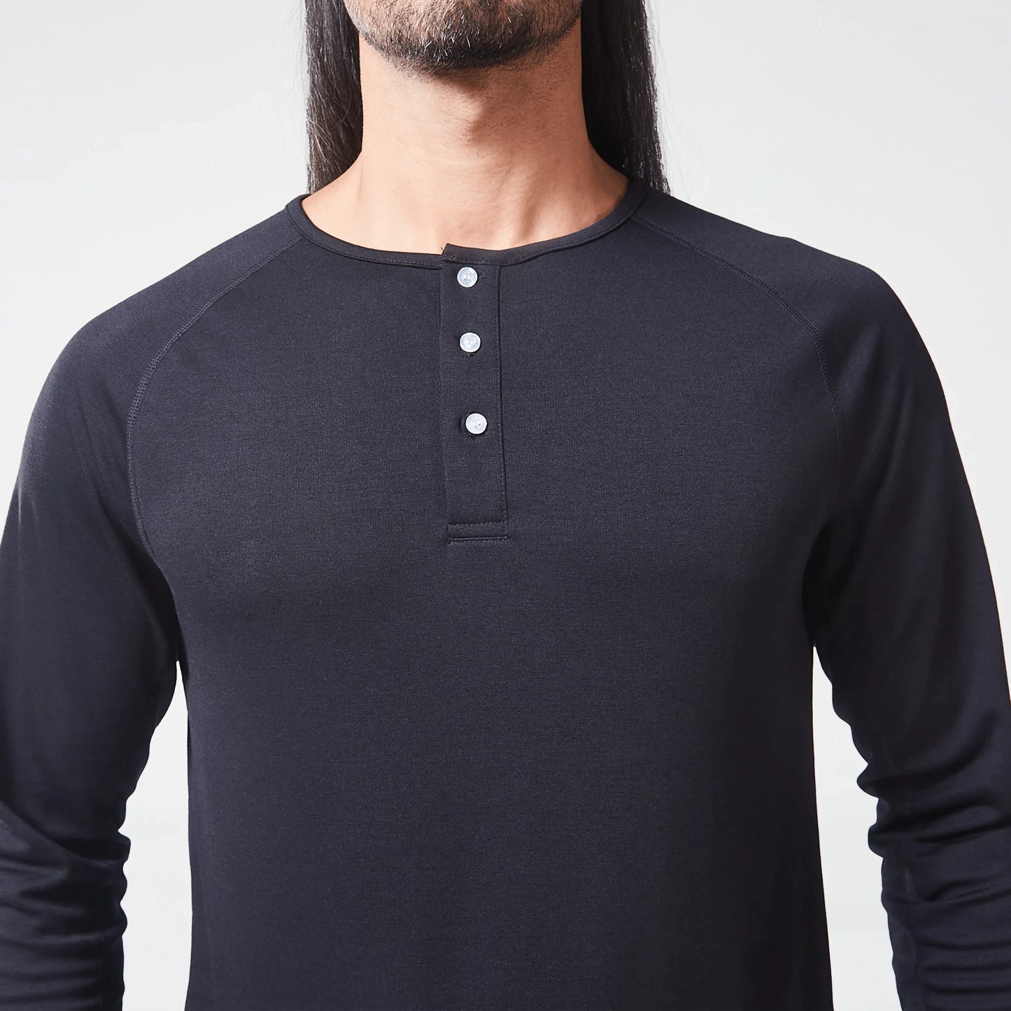 Code Urban Henley T-shirt - Black