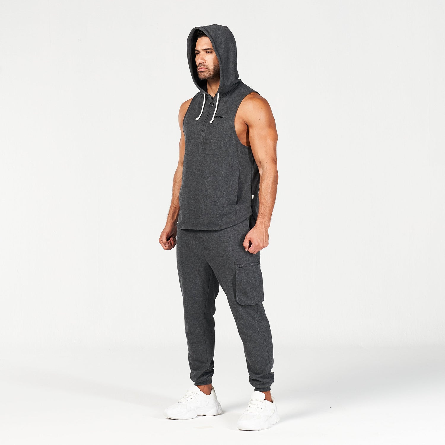squatwolf-gym-wear-golden-era-new-school-hooded-tank-black-marl-workout-tank-tops-for-men