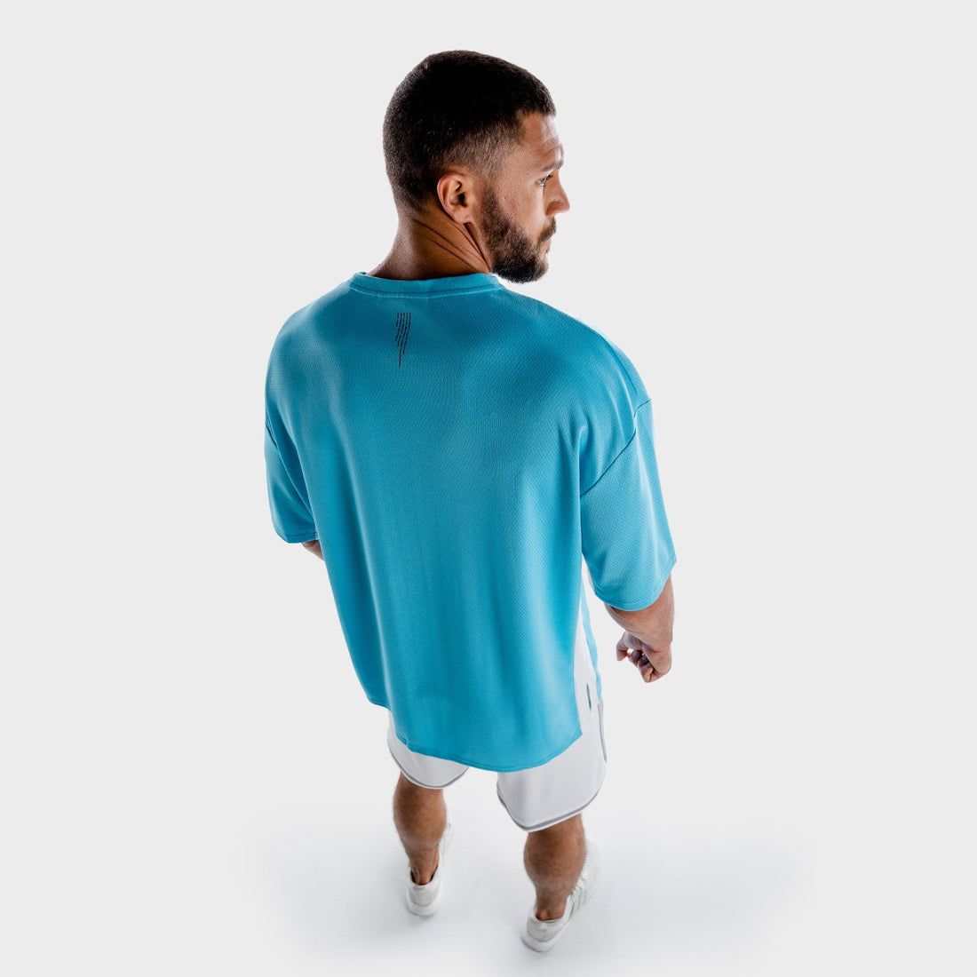 squatwolf-gym-wear-hybrid-2-0-oversize-tee-blue-workout-shirts-for-men