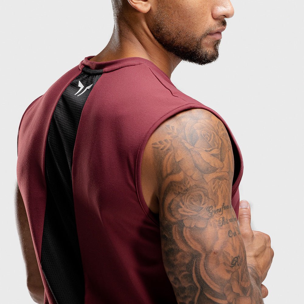 squatwolf-workout-tank-tops-for-men-warrior-tank-maroon-gym-wear