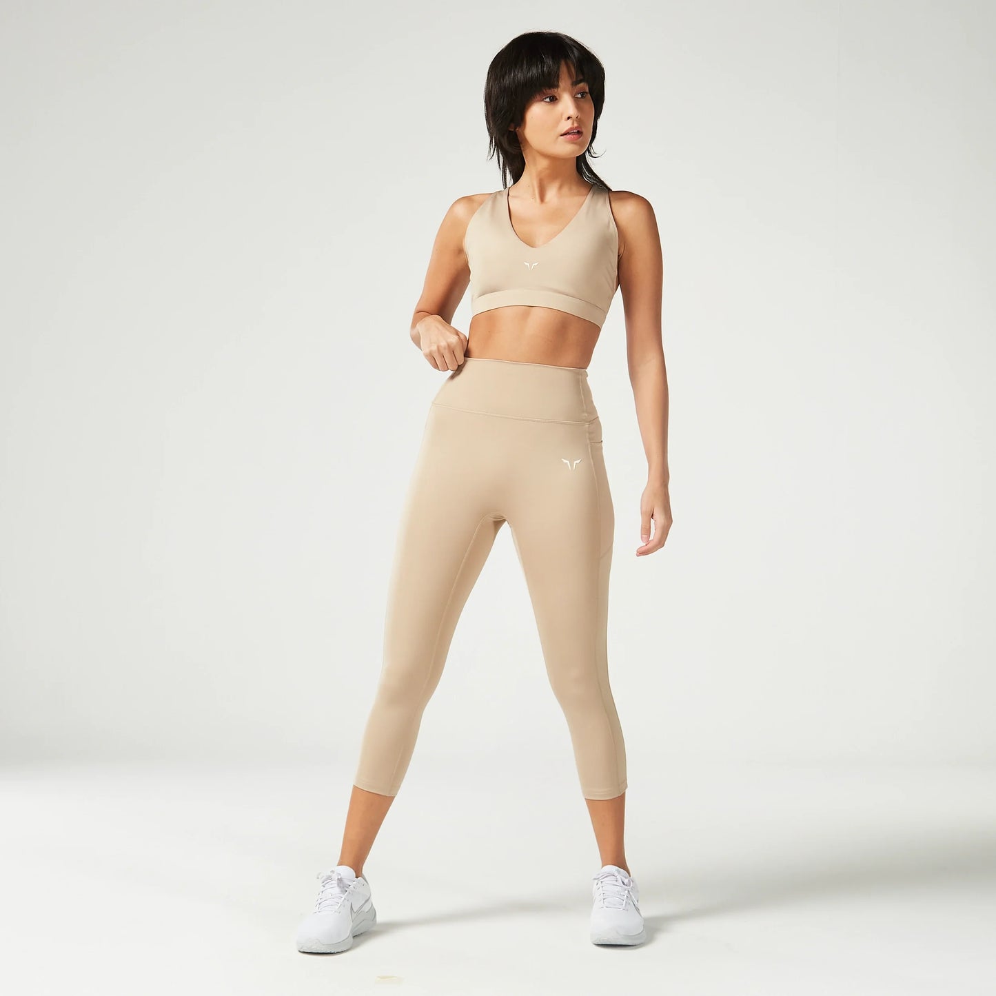 ليقينز بخصر مرتفع 21"- ترابي