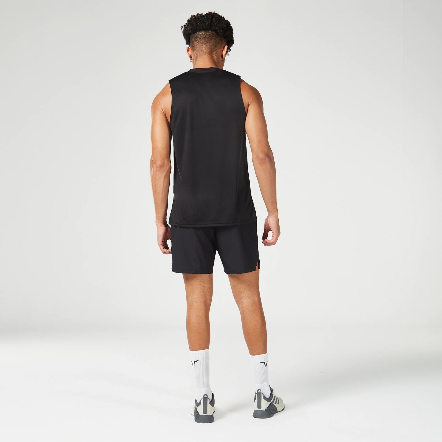 Essential V-Neck Tank - Black