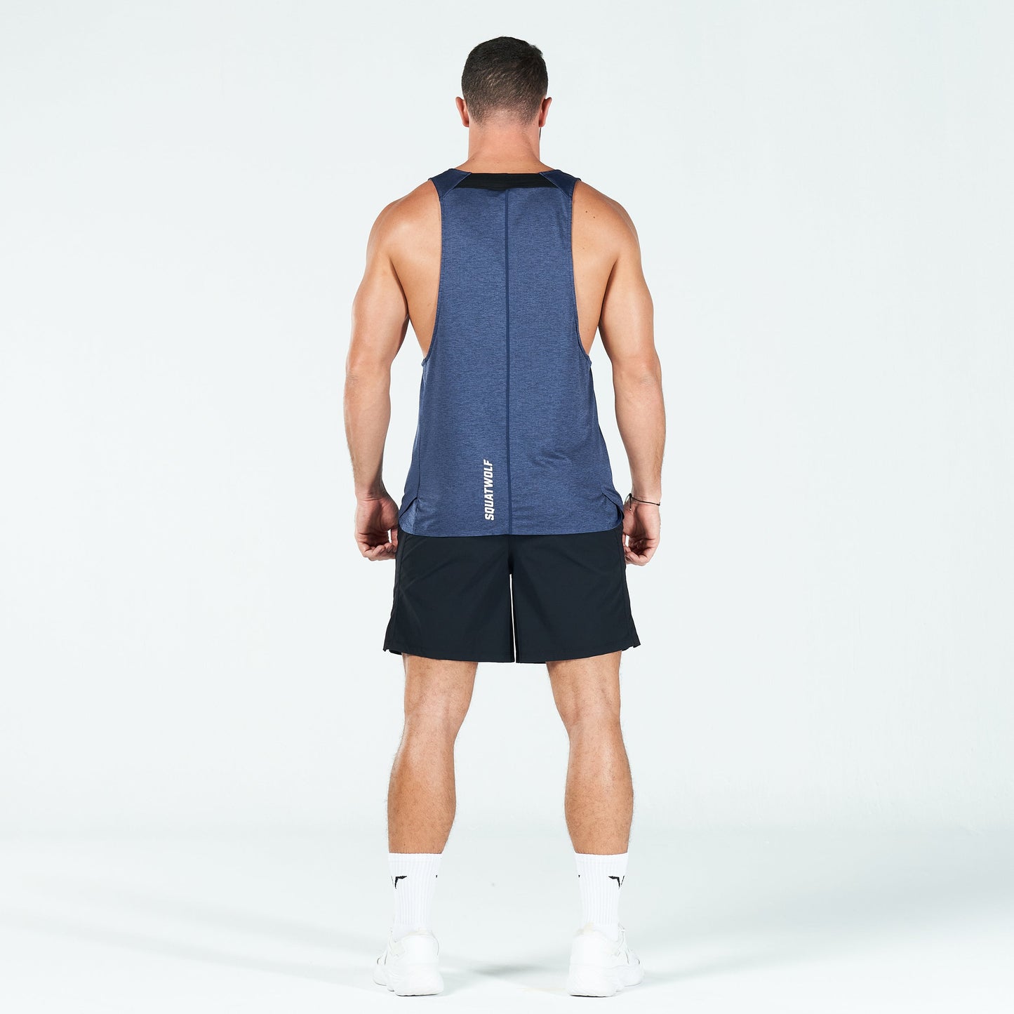 squatwolf-gym-wear-core-aero-tech-stringer-navy-marl-stringer-vests-for-men