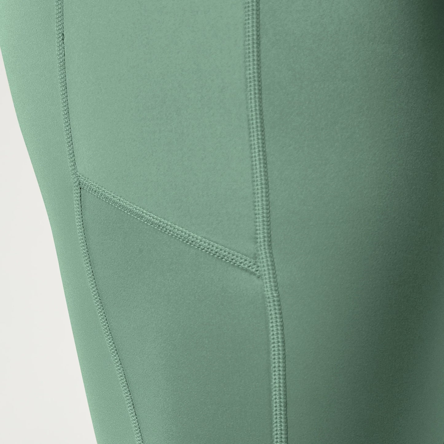 ليقنز بخصر مرتفع 27" - أخضر غامق