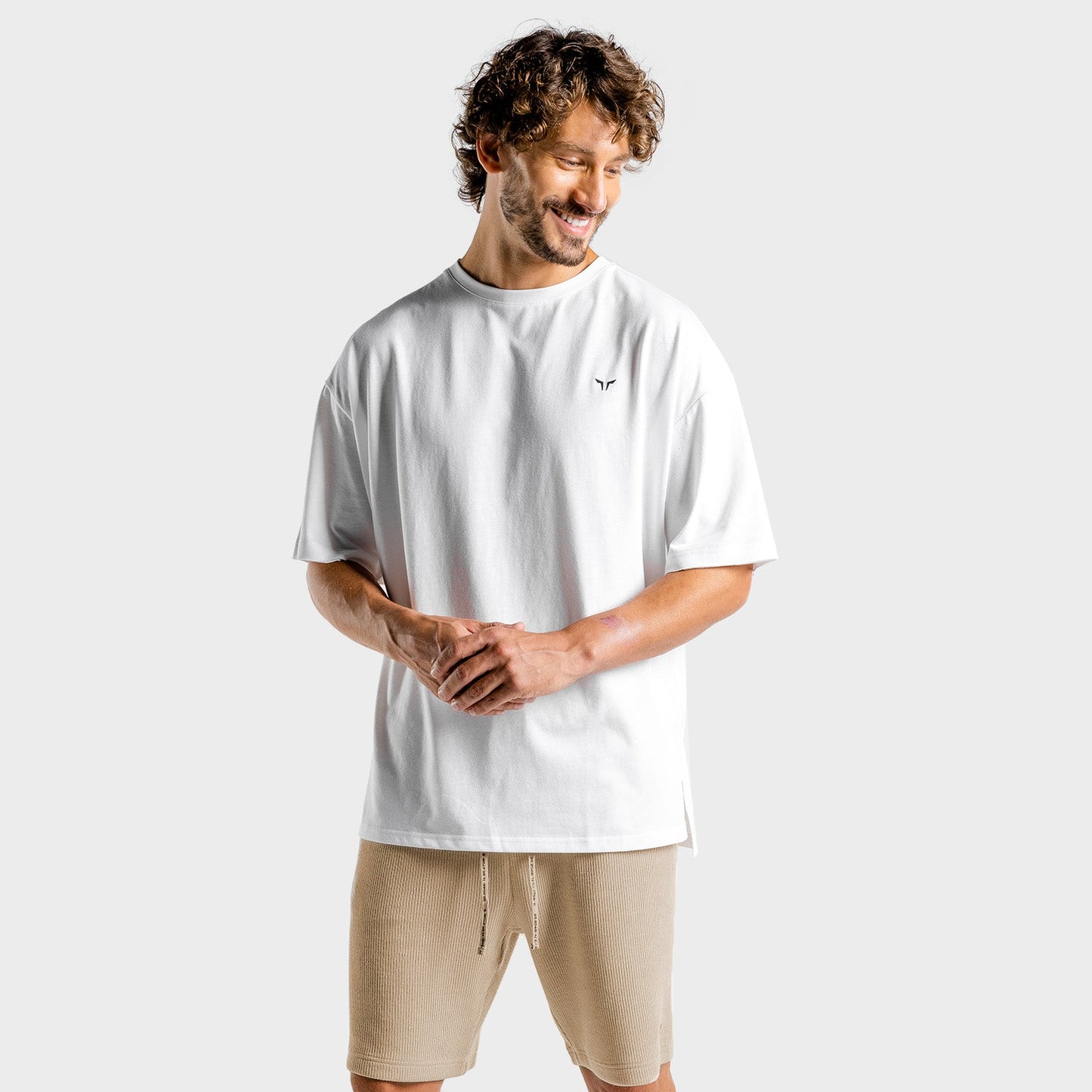 squatwolf-workout-shirts-for-men-luxe-oversize-tee-white-gym-wear